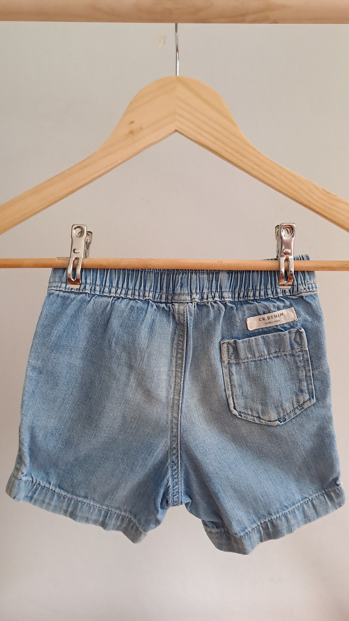 Country Road Soft Denim Shorts 12-18 months
