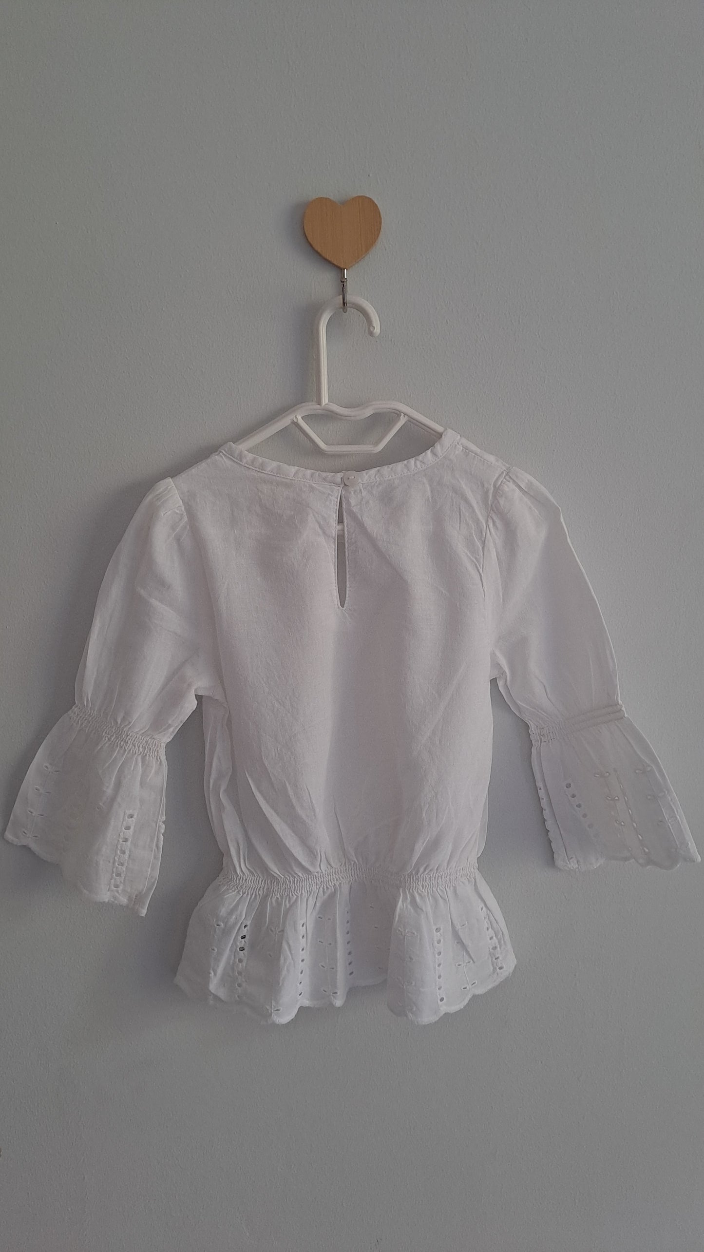 White Anglais Blouse Cotton On 12-18 Months