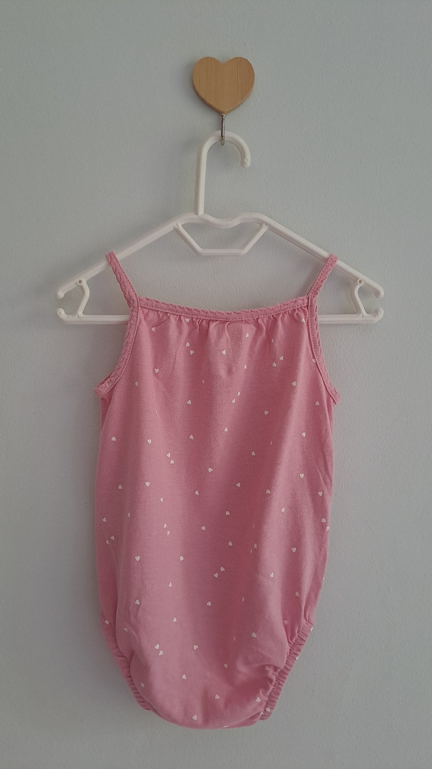 Pink Heart Baby Romper H&M 4-6 Months