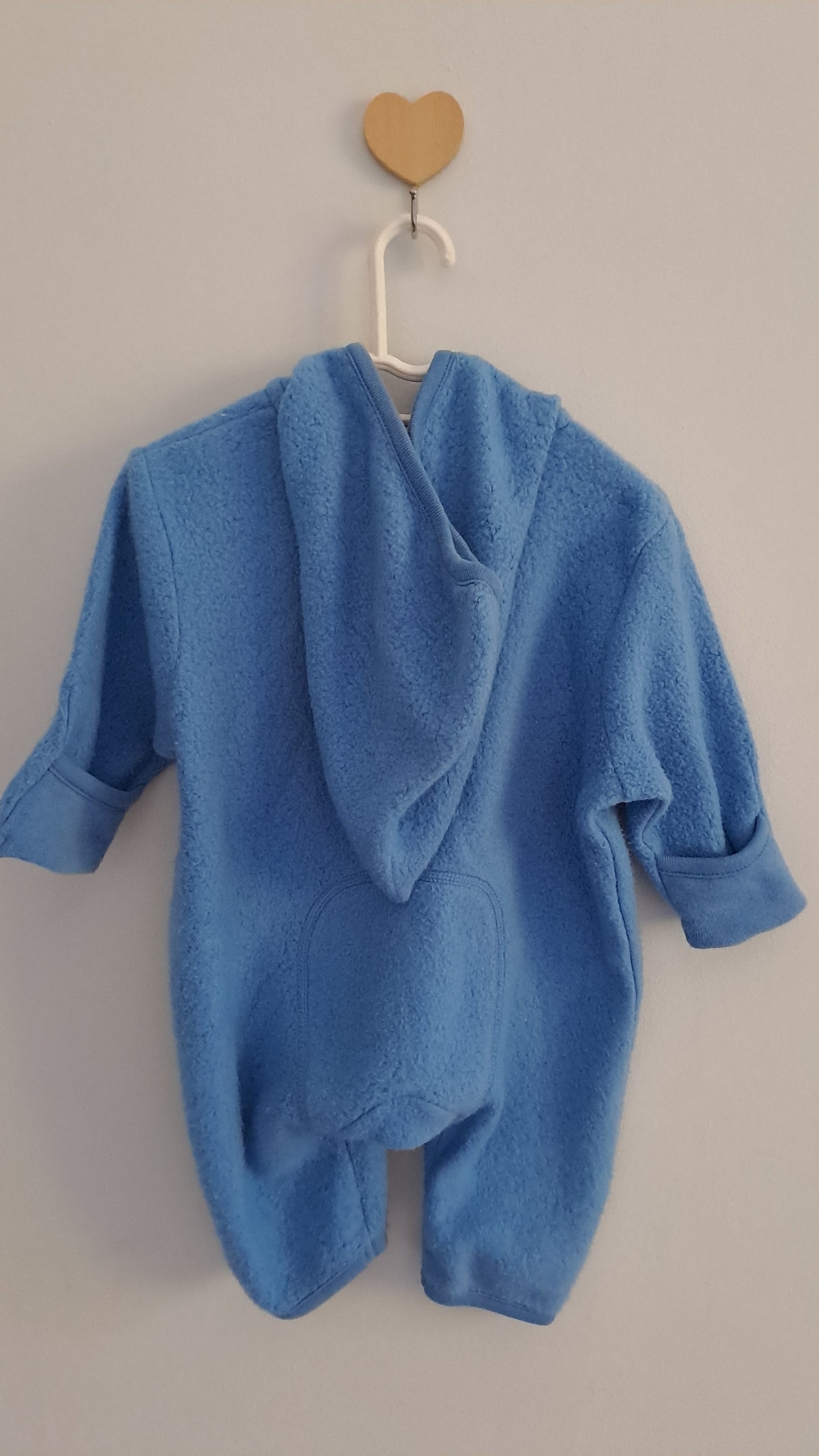 Blue Fleece Overall Hessnatur 0-3 Months