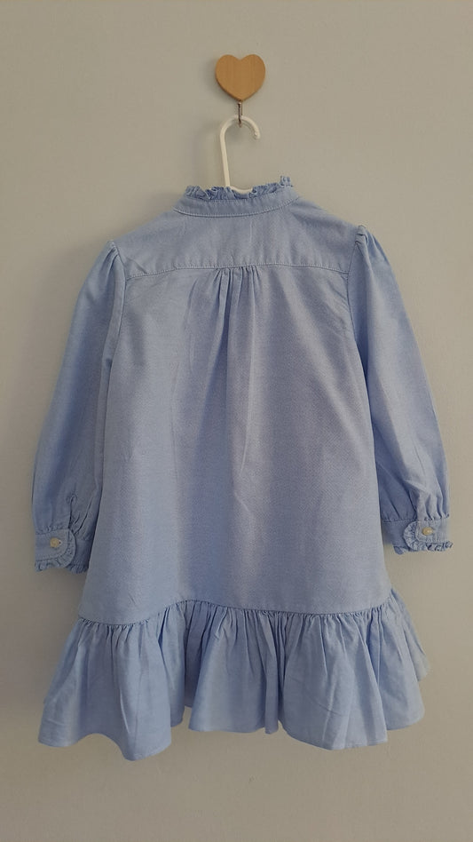 Chambray Ralph Lauren Polo Dress 1-2 Years