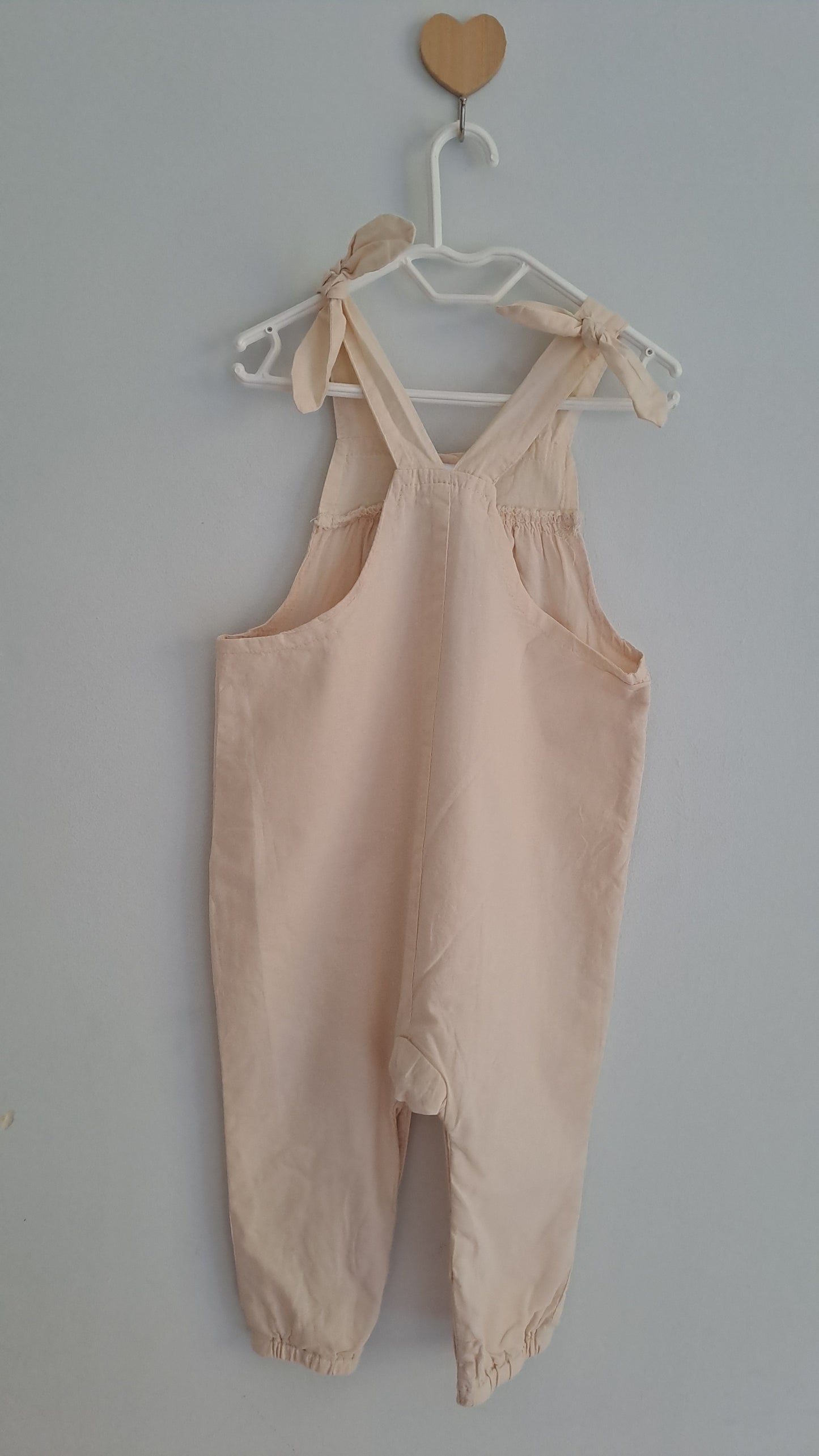 Beige Cotton Toddler Dungarees Clicks 18-24 Months