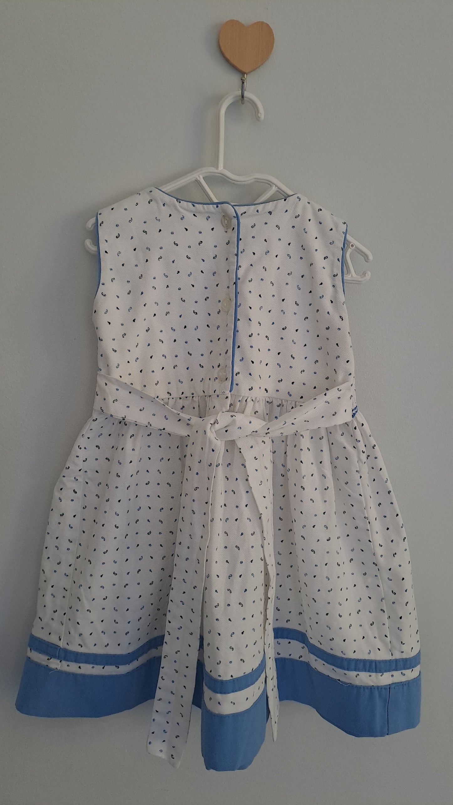 Classic Blue & White Smocked Dress 18-24 Months