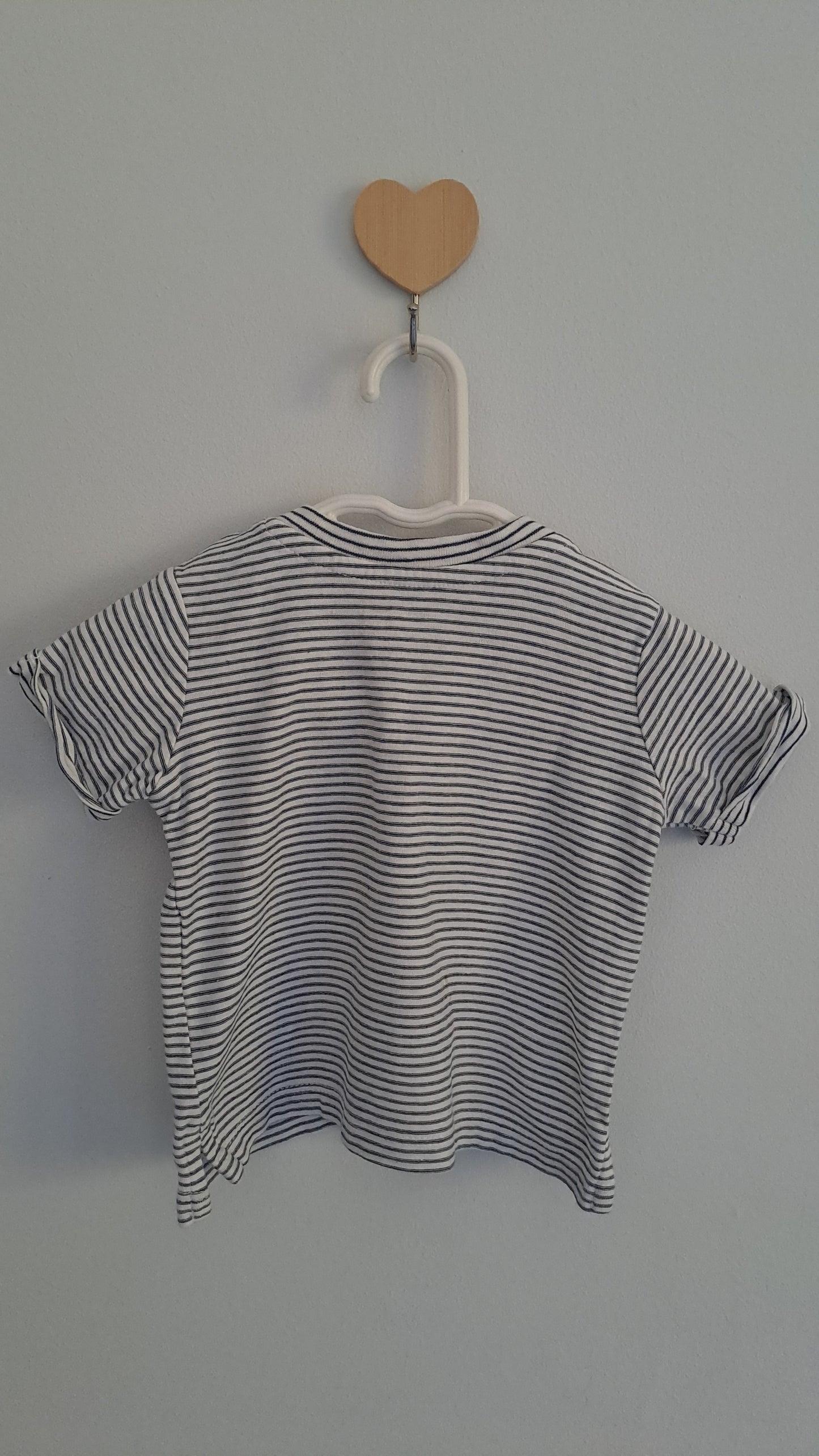 H&M Organic Cotton Striped T-Shirt 1-2 Months