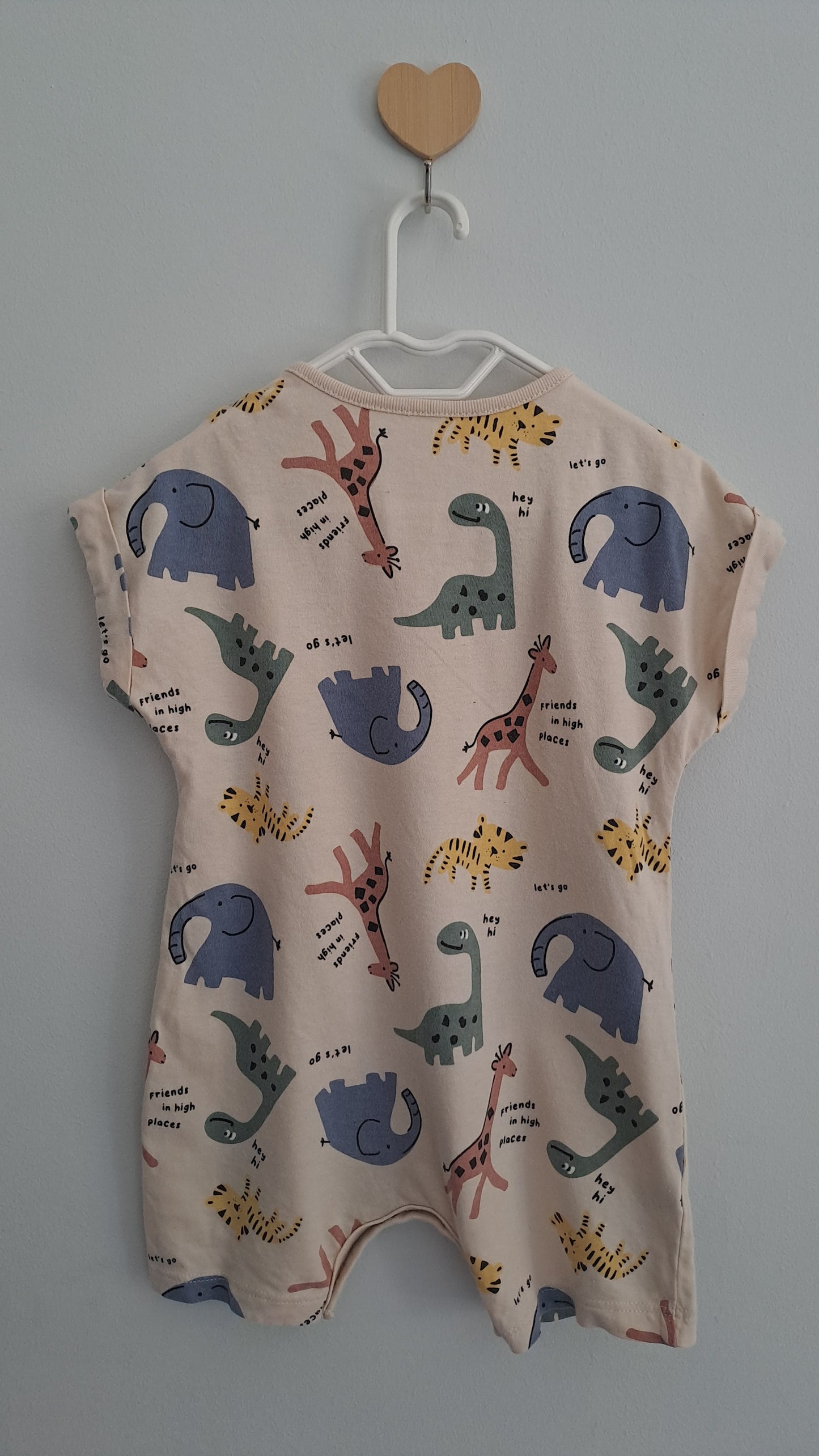 Woolworths Cotton Beige Safari Summer Romper 12-18 Months