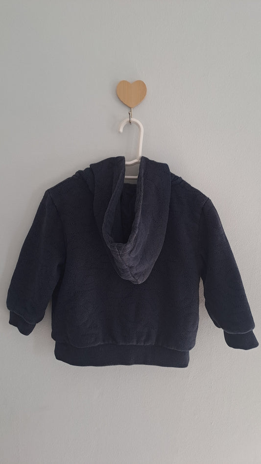 Country Road Navy Zipped Hoodie 12-18 Months