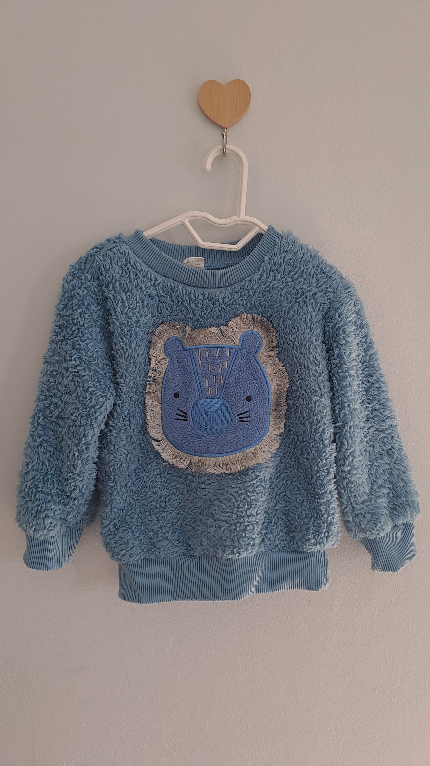Pick n Pay Clothing Fluffy Blue Lion Long Sleeve Top & Pants Set 6-12 Months
