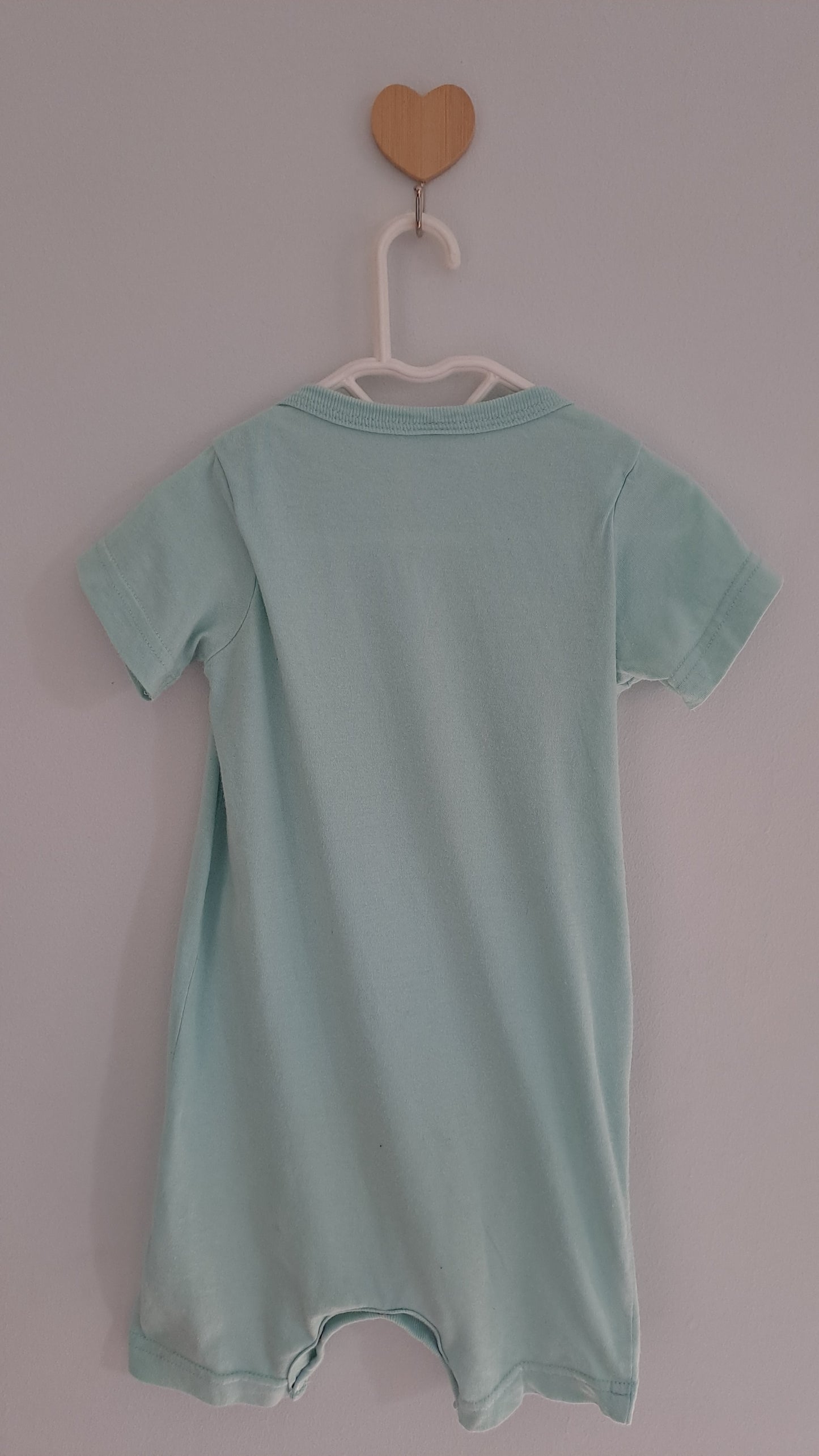 Cotton Turquoise & Orange Sea Themed Summer Romper 12-18 Months
