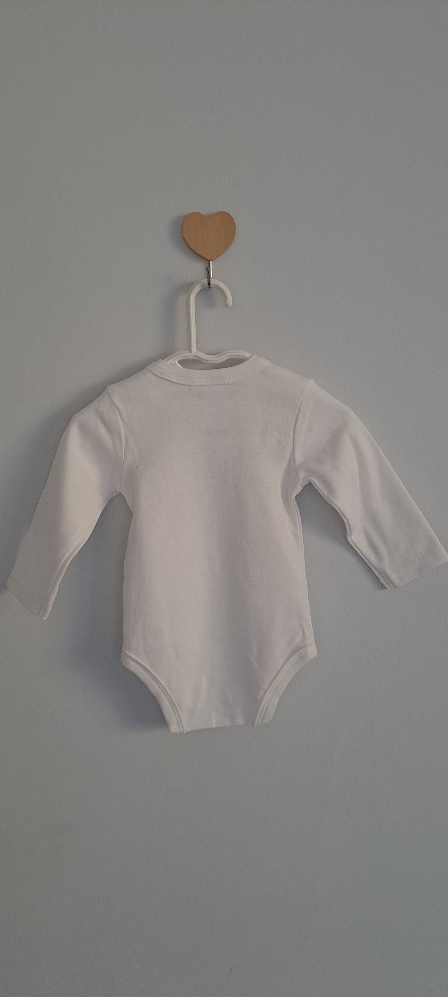 Ackermans White Sheep Print Long Sleeve Bodysuit 0-3 Months
