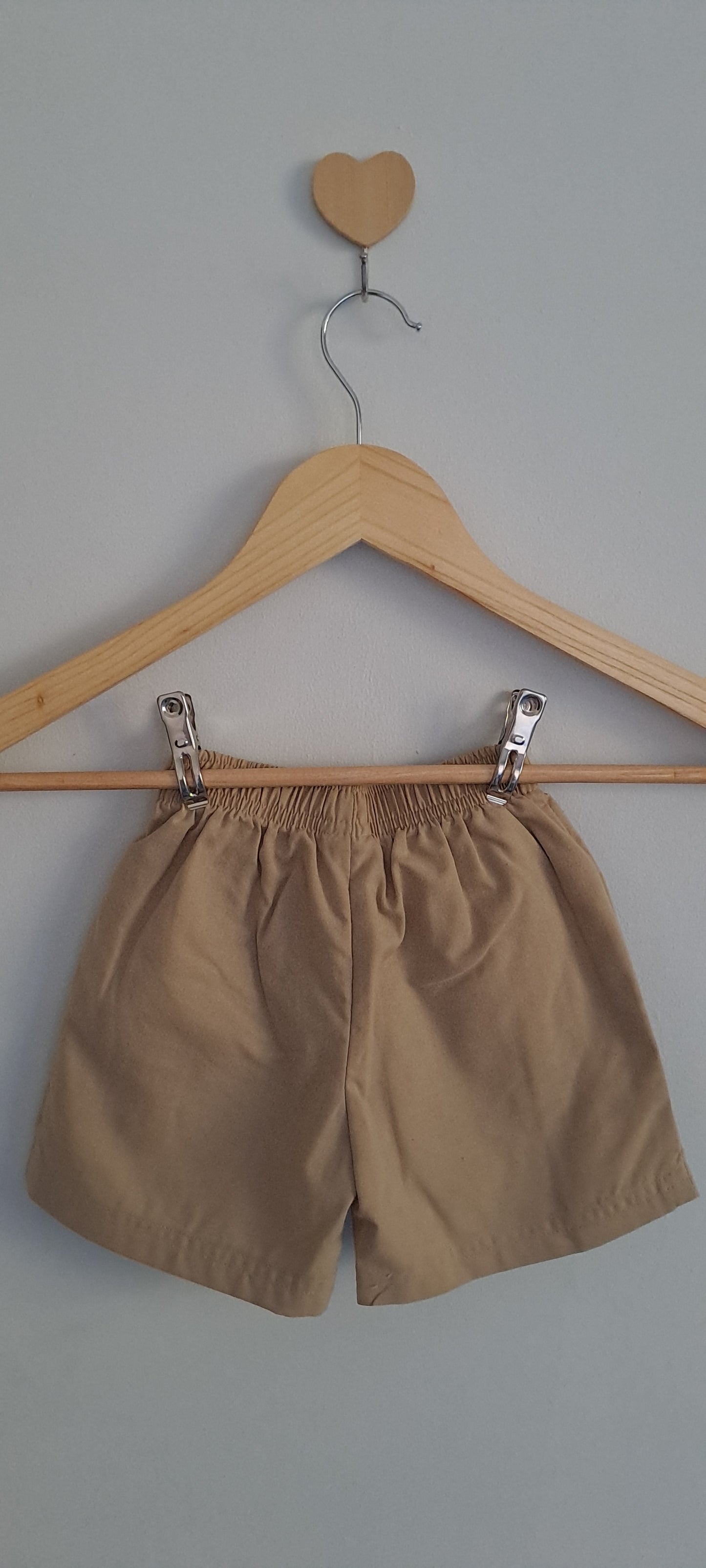 Ackermans Khaki & Beige Elasticated Shorts 3-6 Months