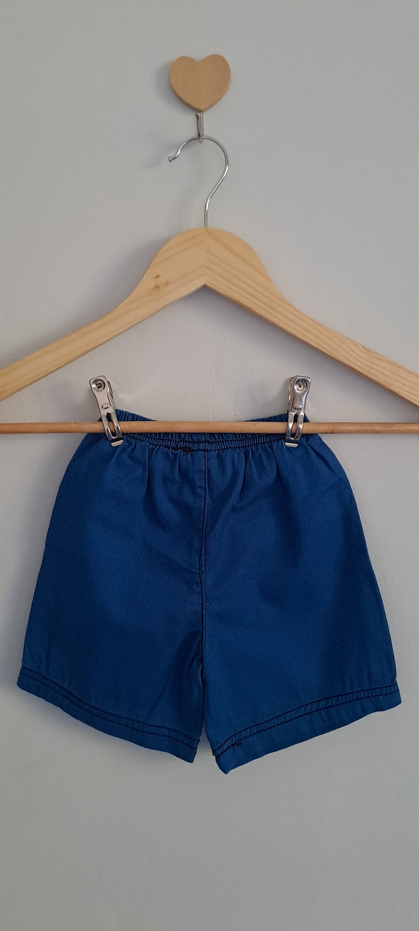 Ackermans Electric Blue Cotton Elasticated Shorts 3-6 Months