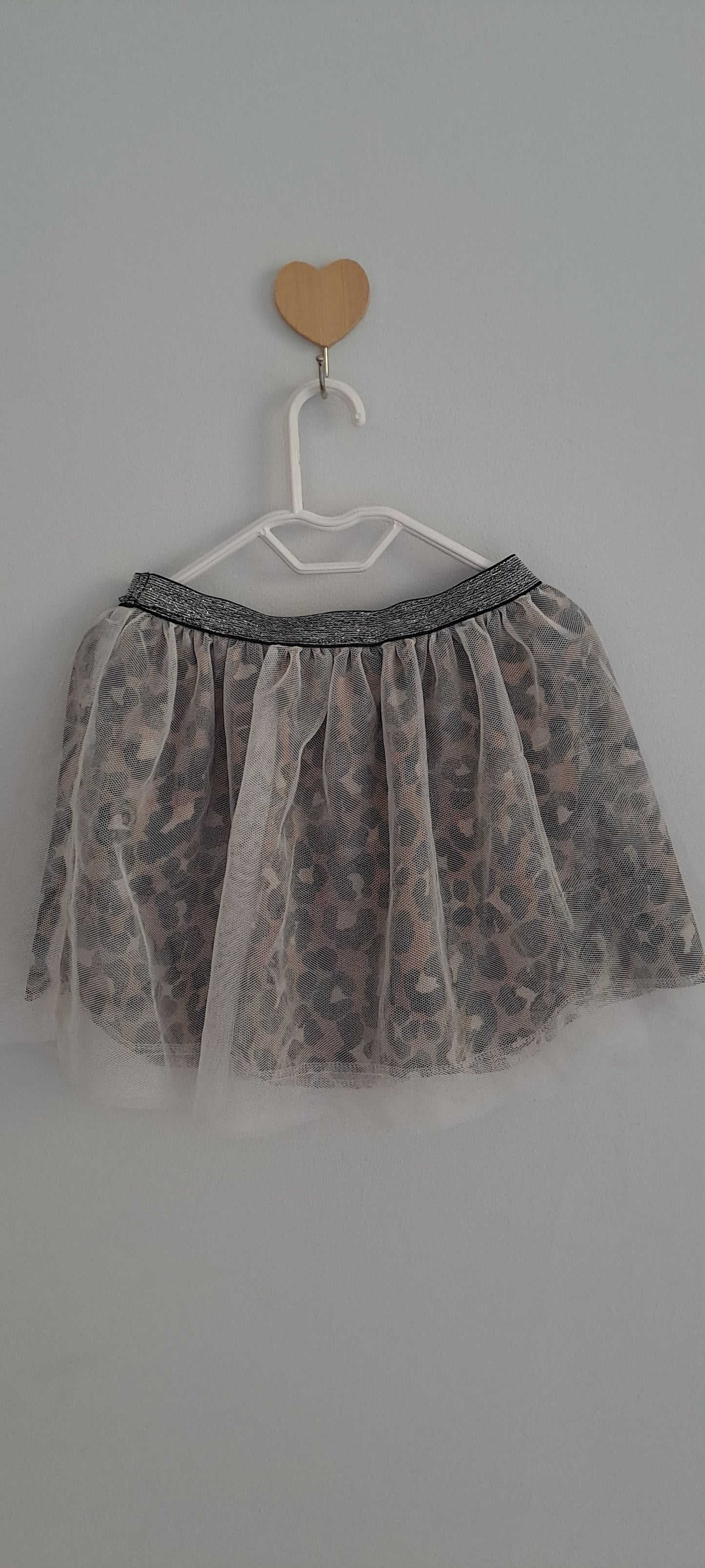 Cuddlesome Grey Animal Print Tulle Tutu Skirt 12-18 Months