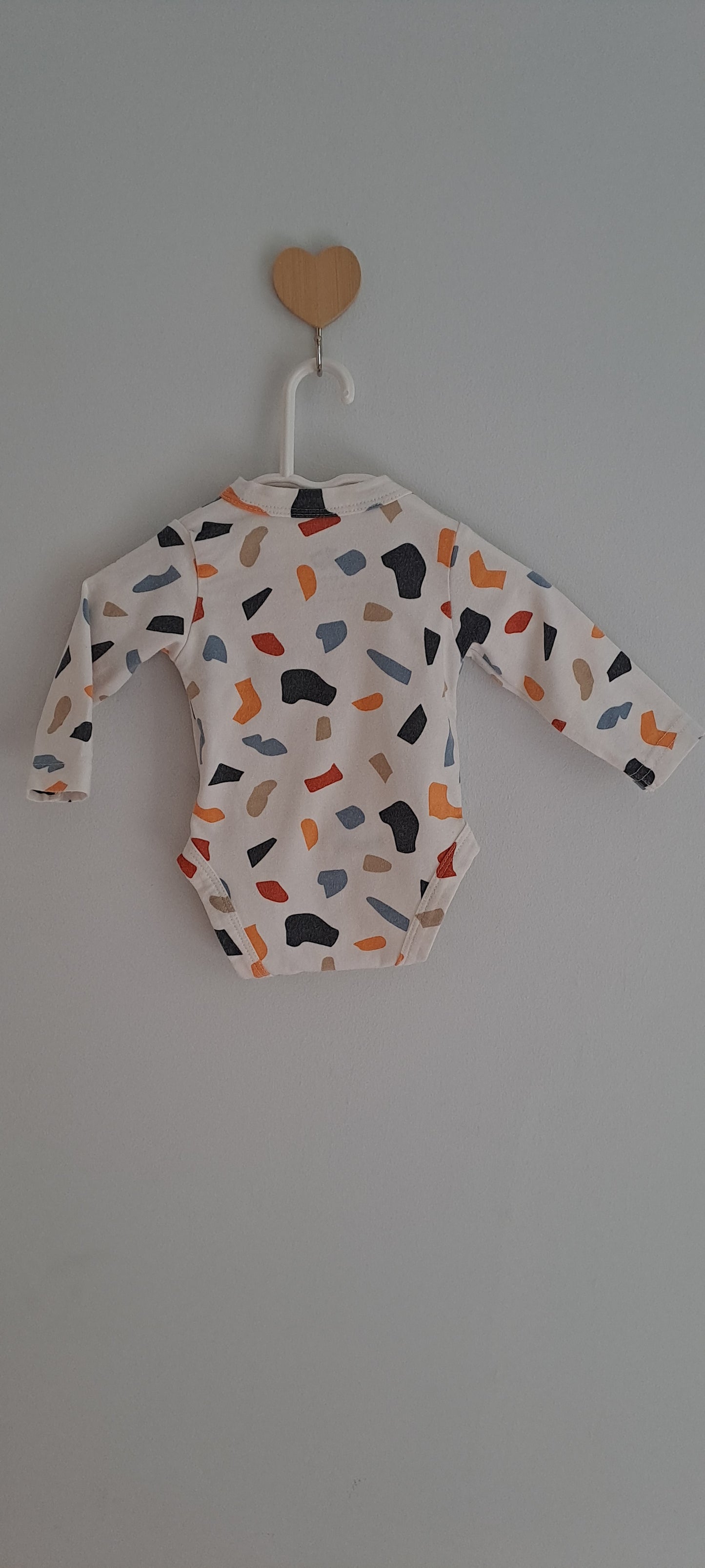 Woolworths Terrazzo Wrap Bodysuit Newborn