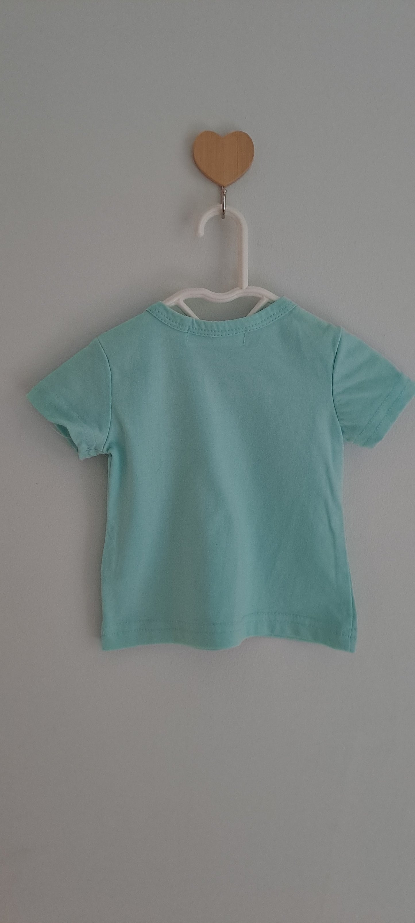 MRP Baby Mint Green Basic Cotton T-Shirt 0-3 Months