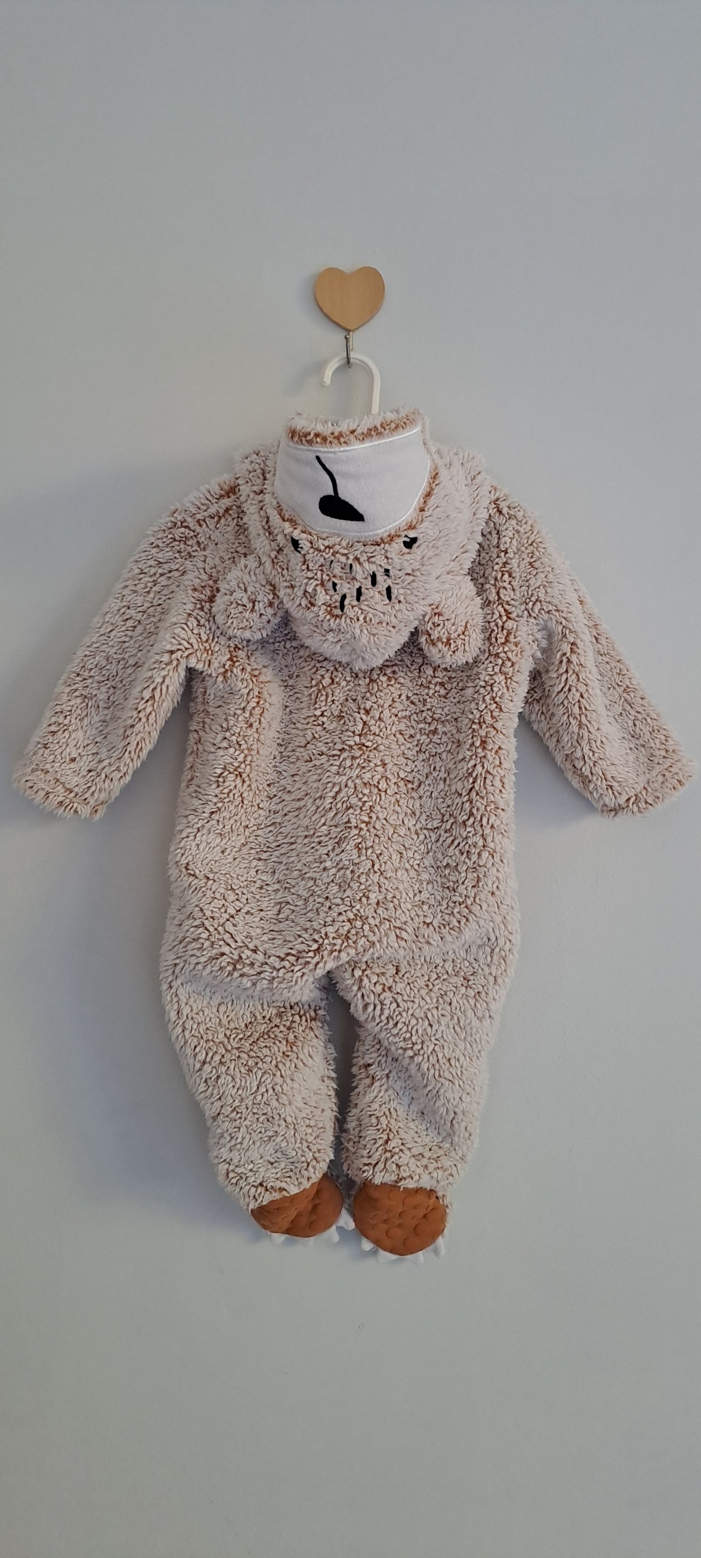 Woolworths WooliesBabes Bear Sherpa Fleece Novelty Pramsuit 1-3 Months
