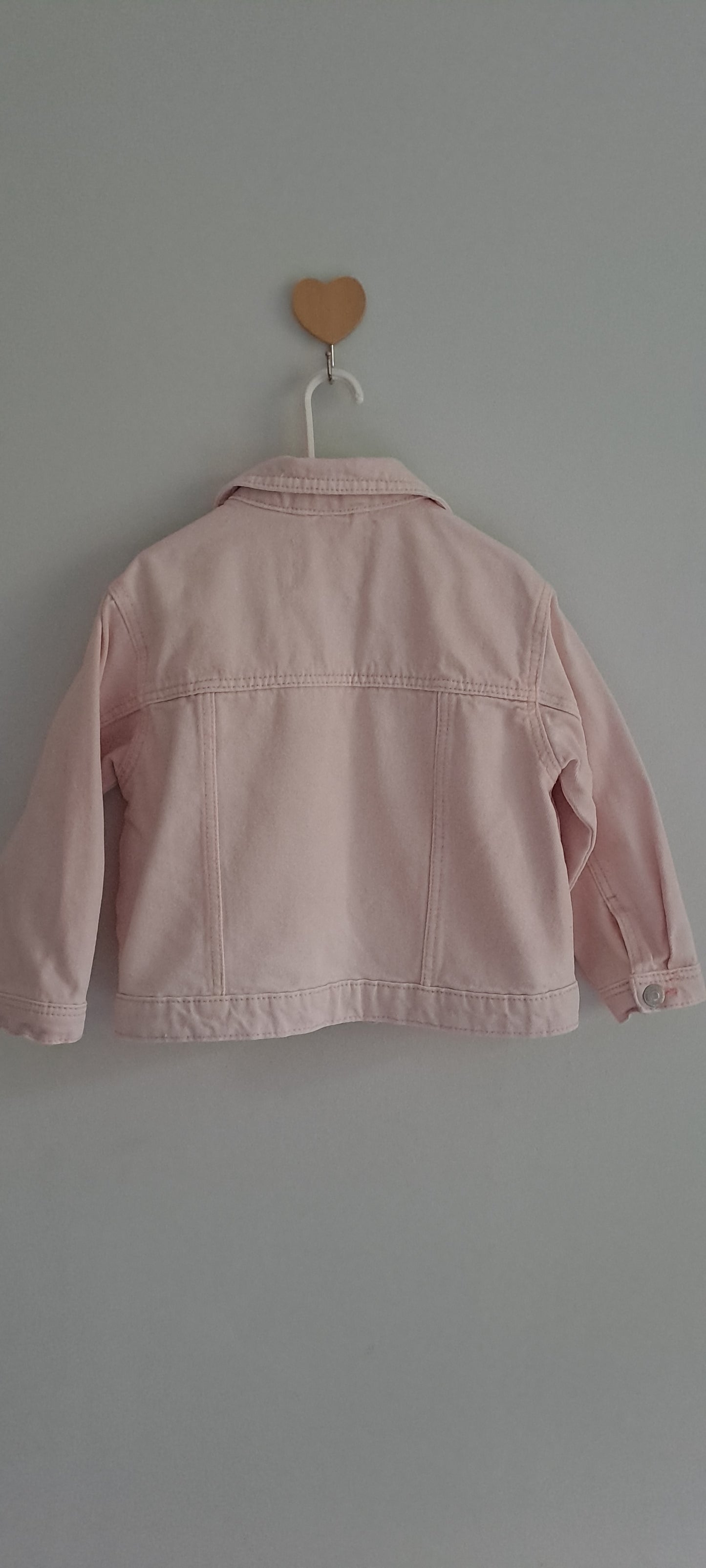 Zara Kids Blush Pink Denim Jacket 2-3 Years