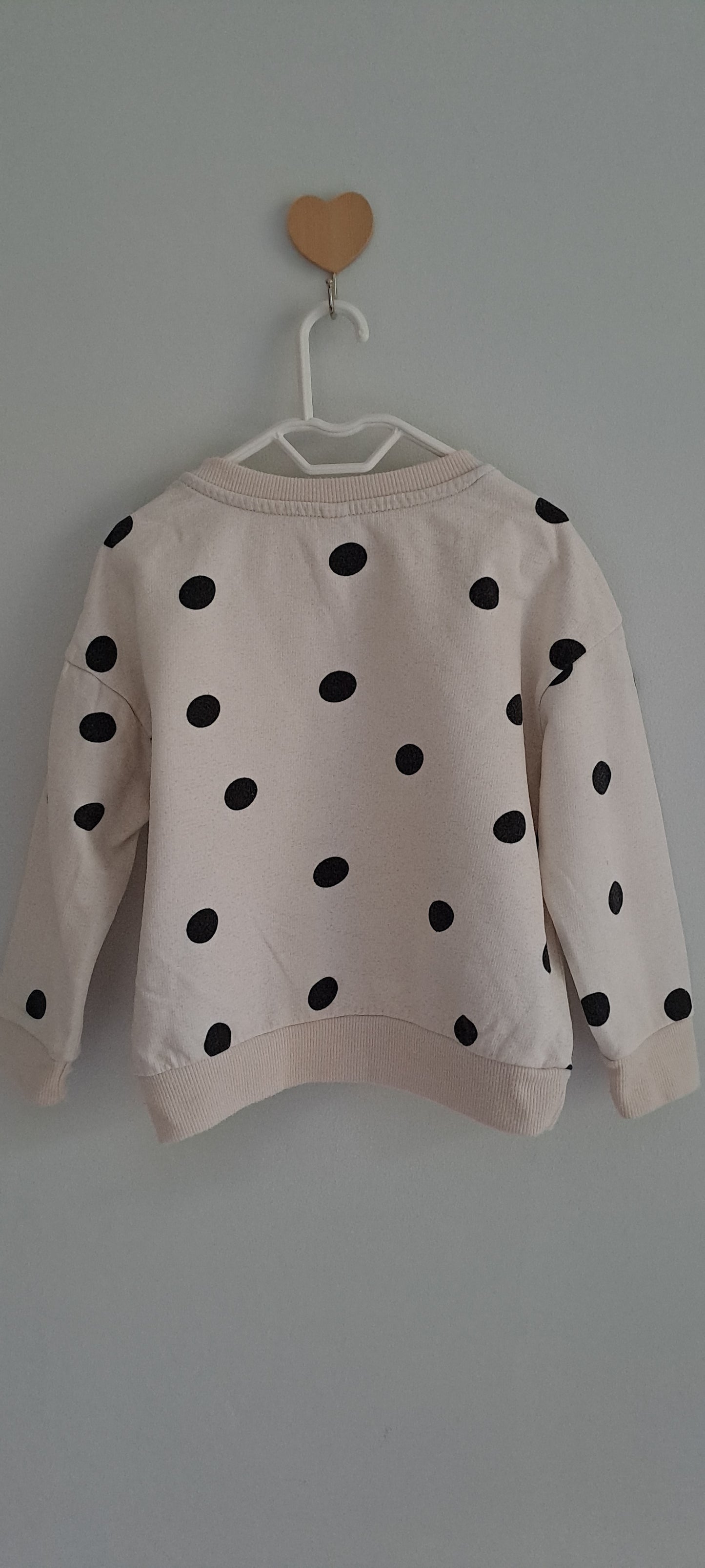 Real Kids Off-White Polka Dot Sweatshirt 3-4 Years