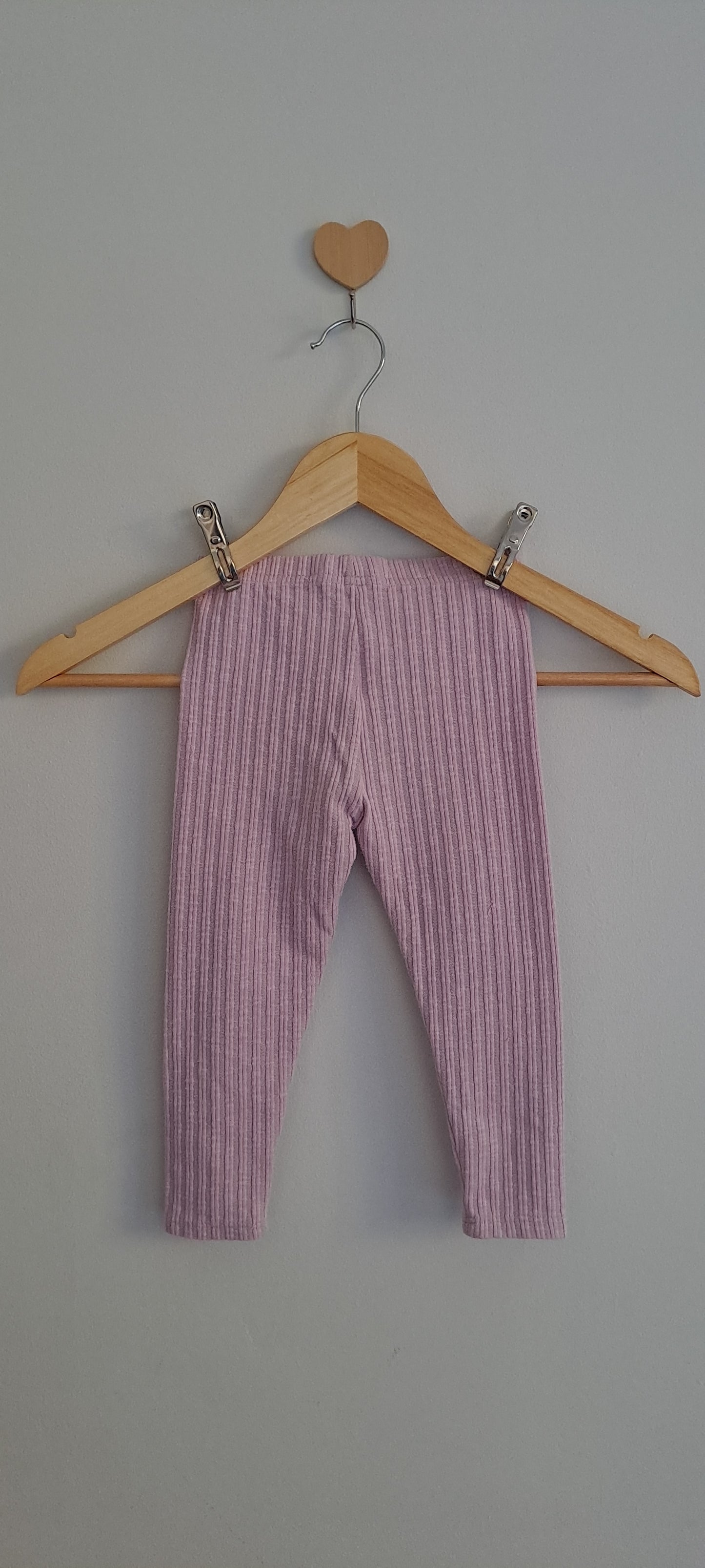 Cotton On Kids Lilac Ribbed Leggings 1-2 Years