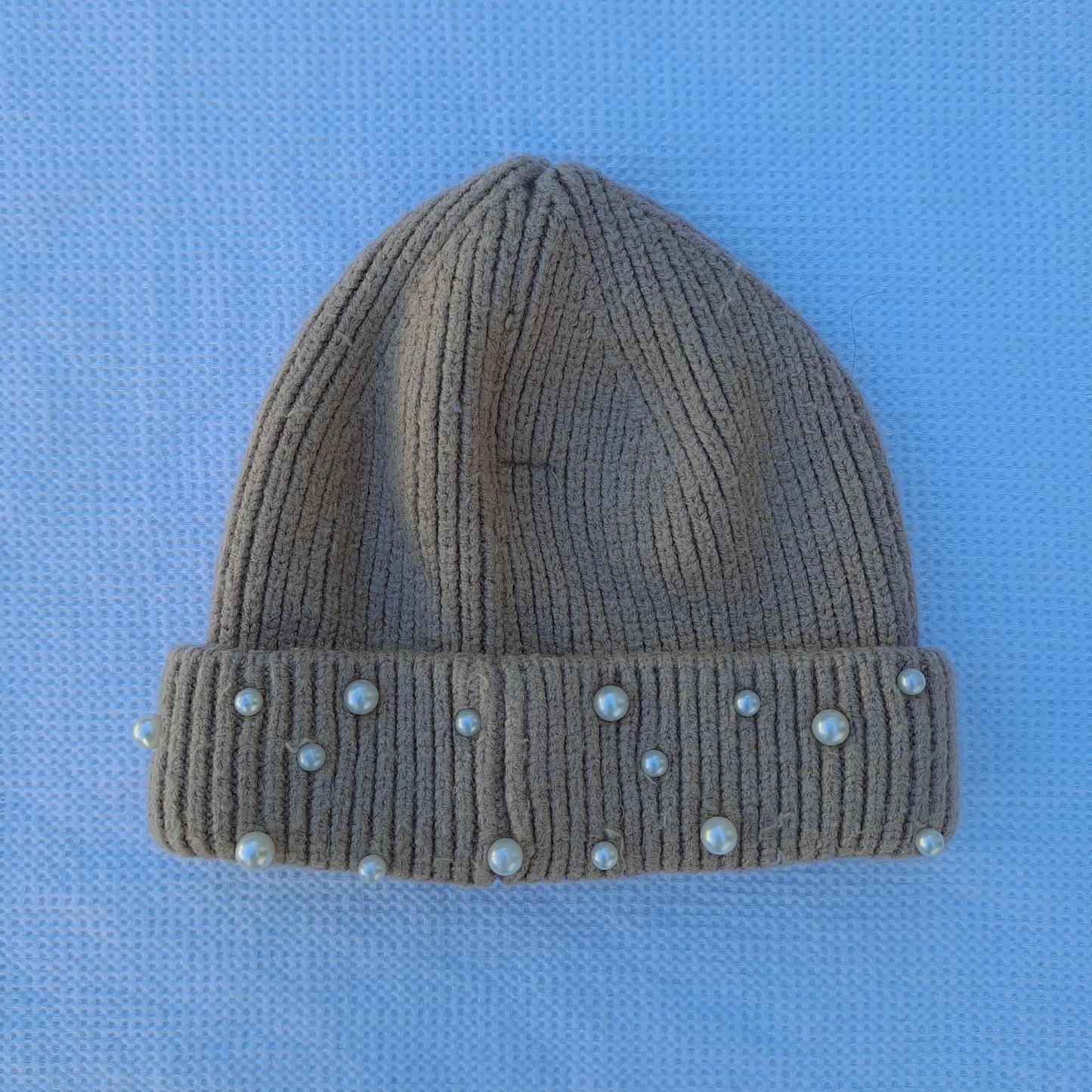 Zara Kids Embellished Ribbed Beanie 12-24 Months
