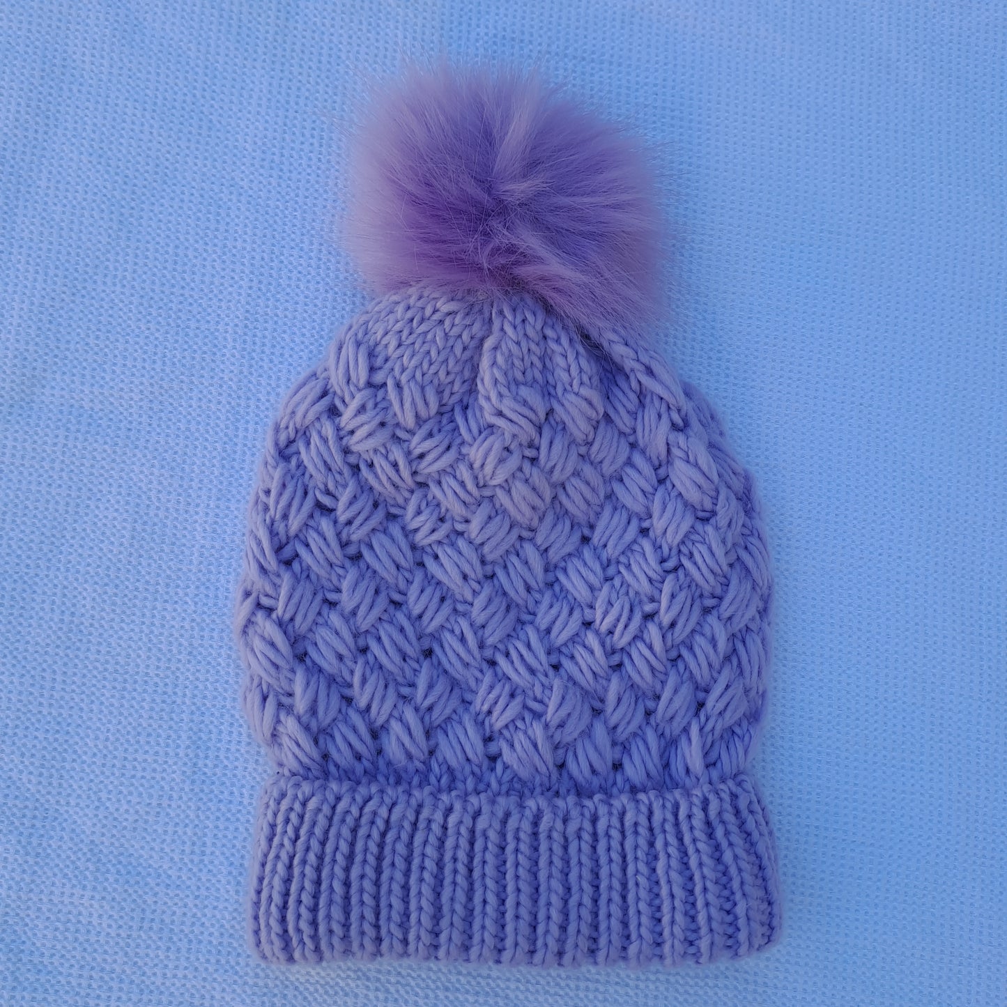 Chunky Braided Cable-Knit Beanie 6-12 Months