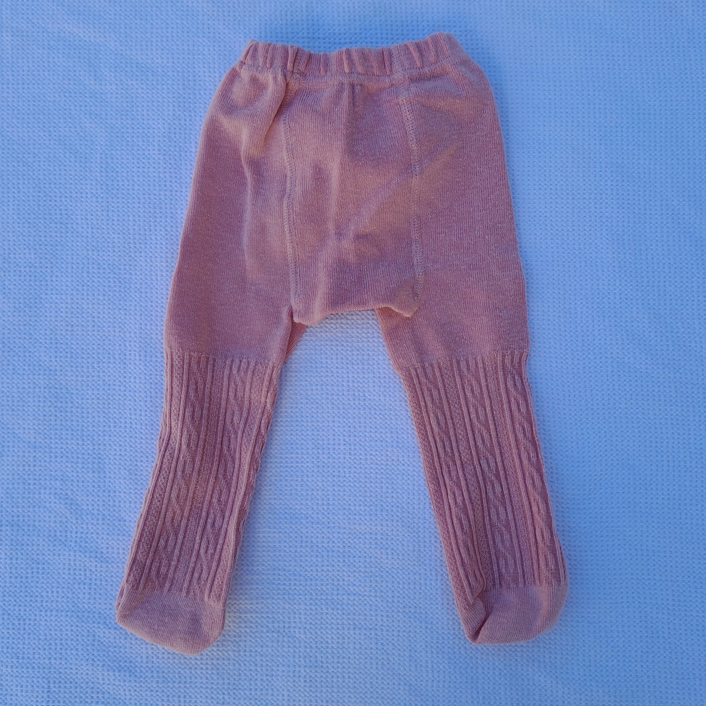 Pink Cable Knit Baby Tights 0-6 Months