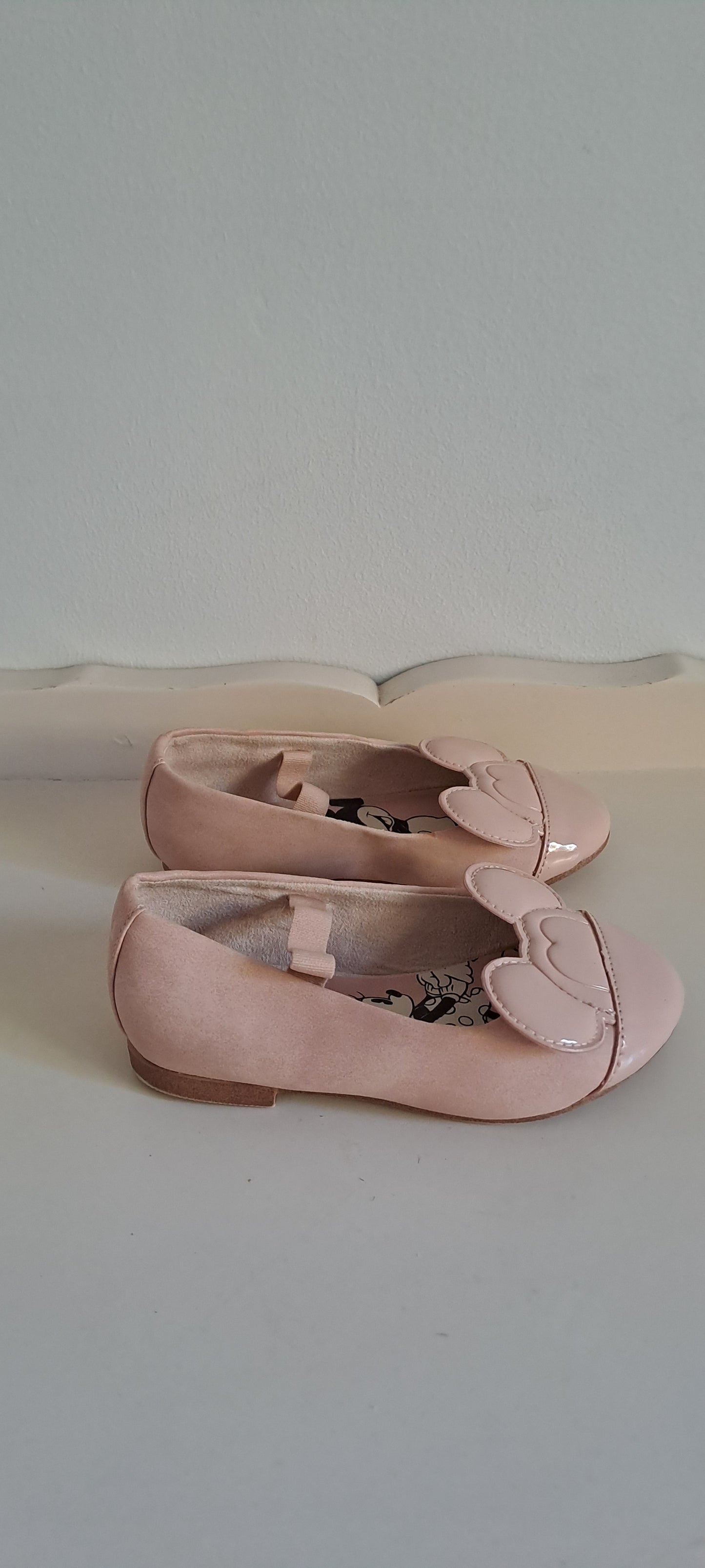 Zara Baby Girls Disney Minnie Mouse Patent Ballerina Flats Size 21 / UK 5