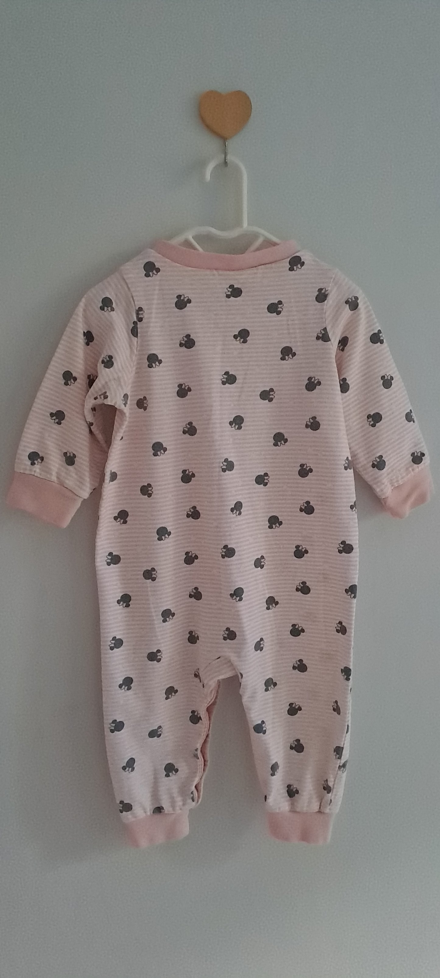 H&M Disney Minnie Mouse Striped Sleepsuit 3-6 Months
