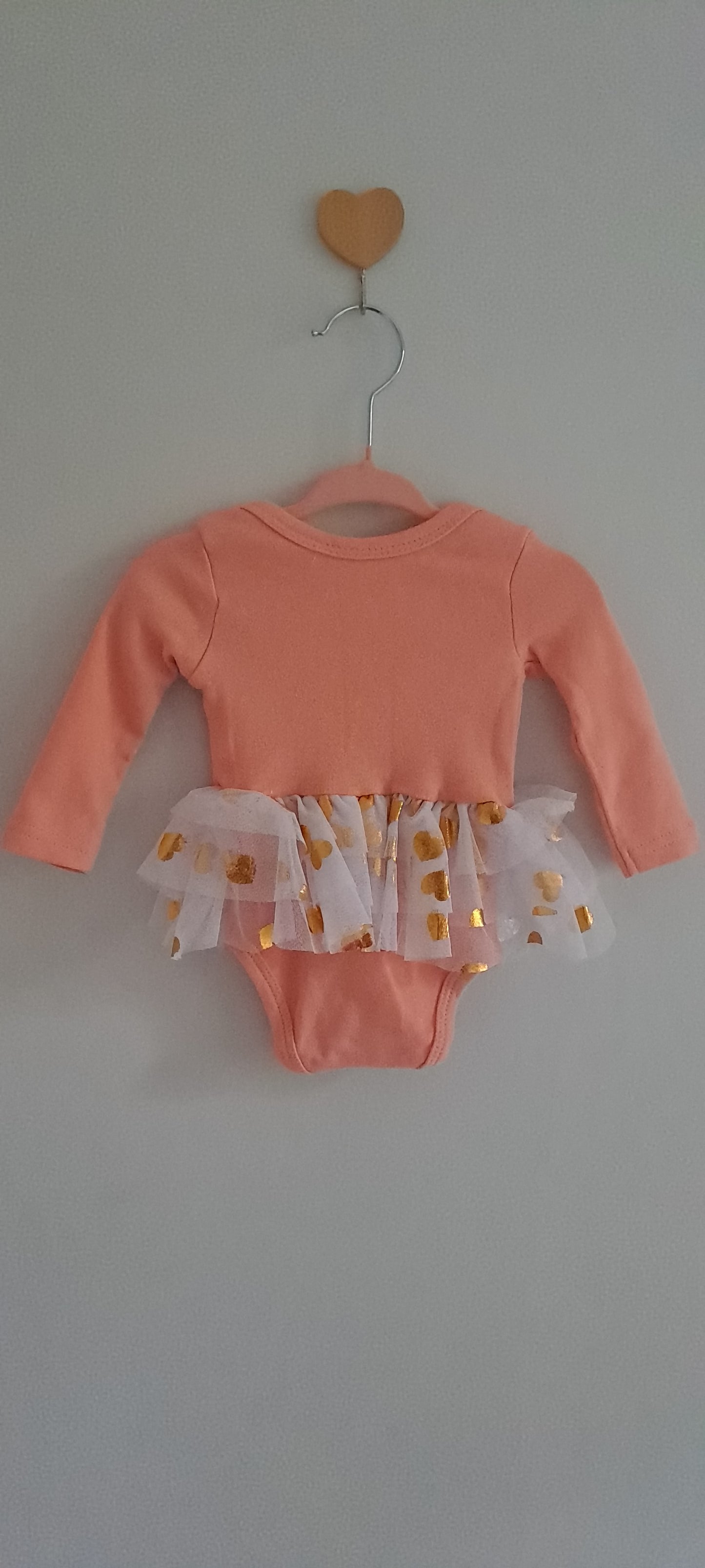 Rainbow & Clouds Tutu Long-Sleeve Bodysuit 3-6 Months