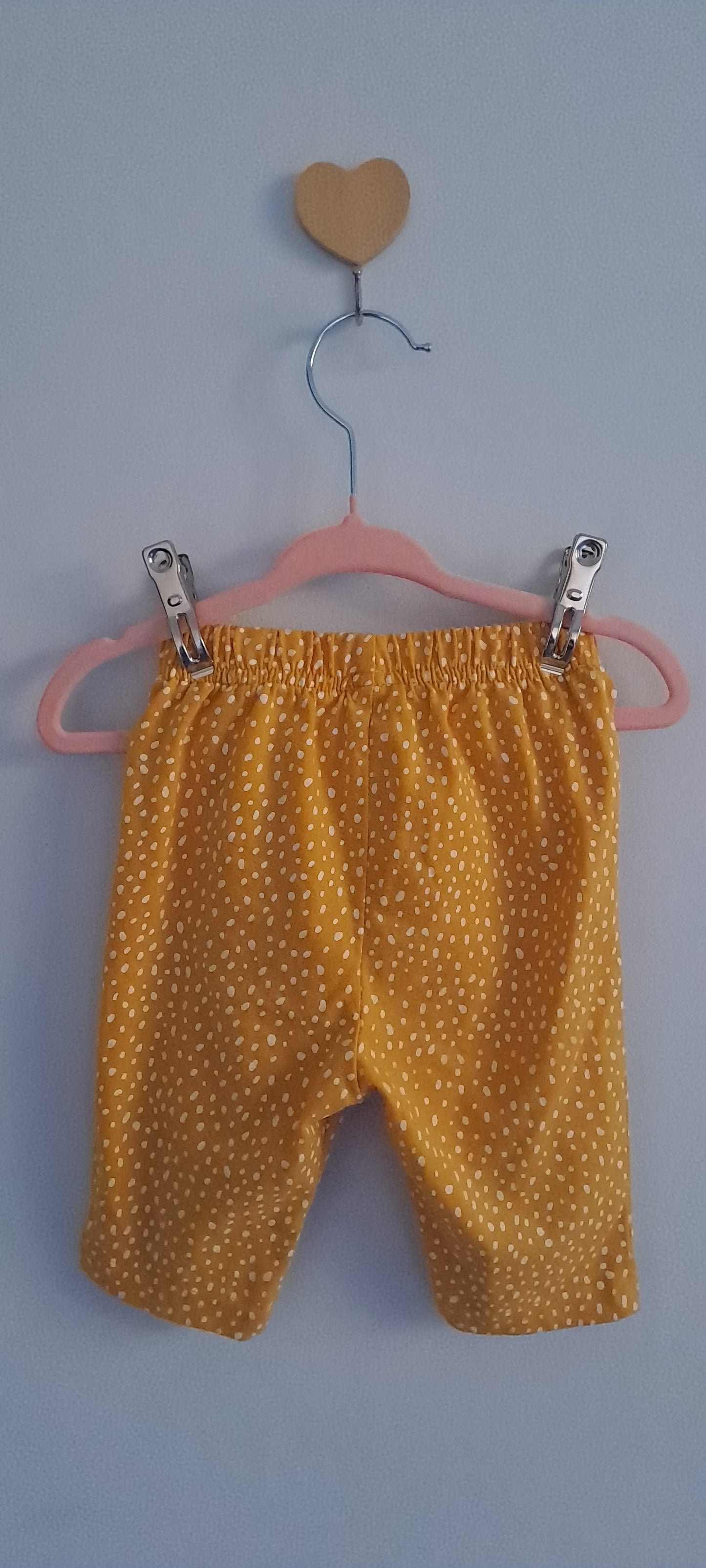 Ackermans Baby Girls' Mustard Yellow Polka Dot Leggings 12-18 Months