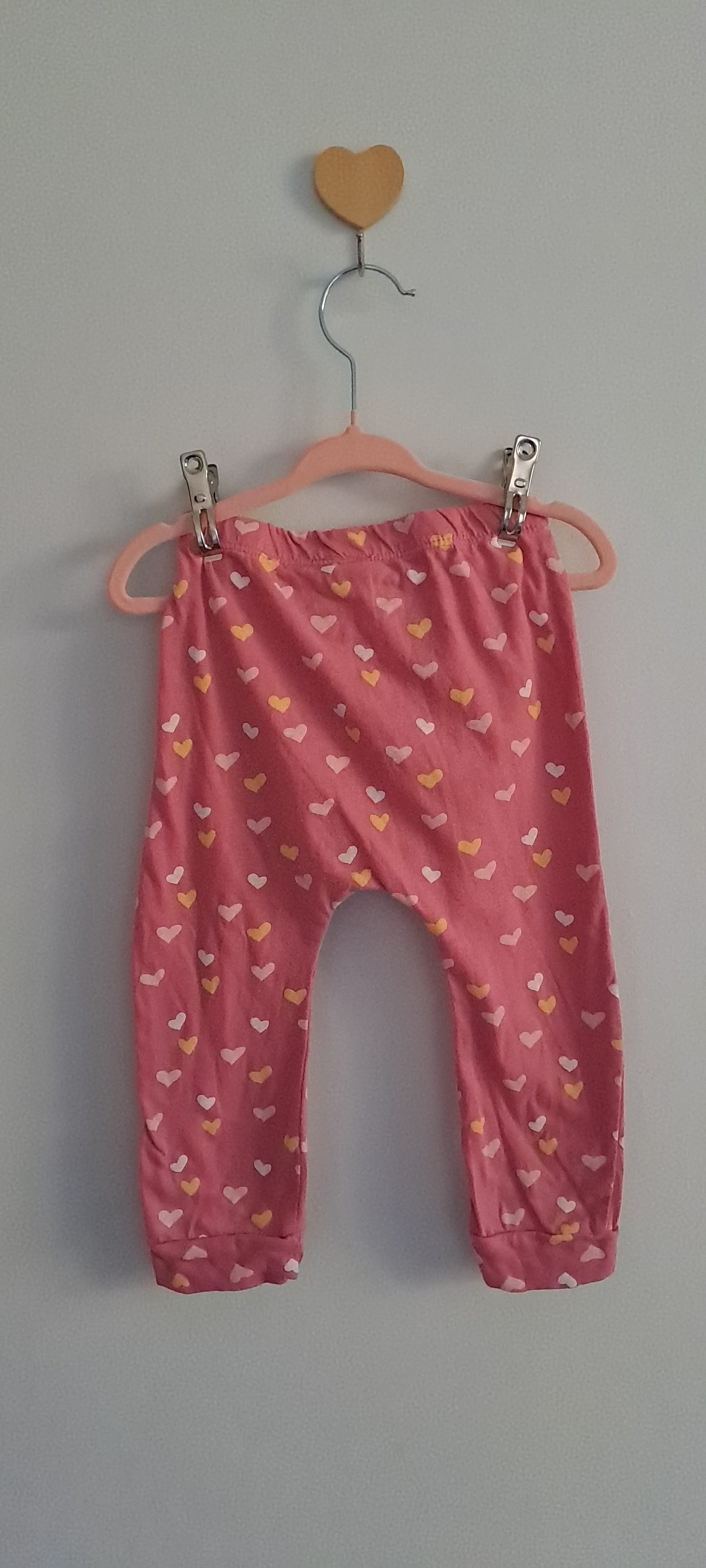 Tiny Tots Baby Girls' Pink Heart Print Leggings 12-18 Months