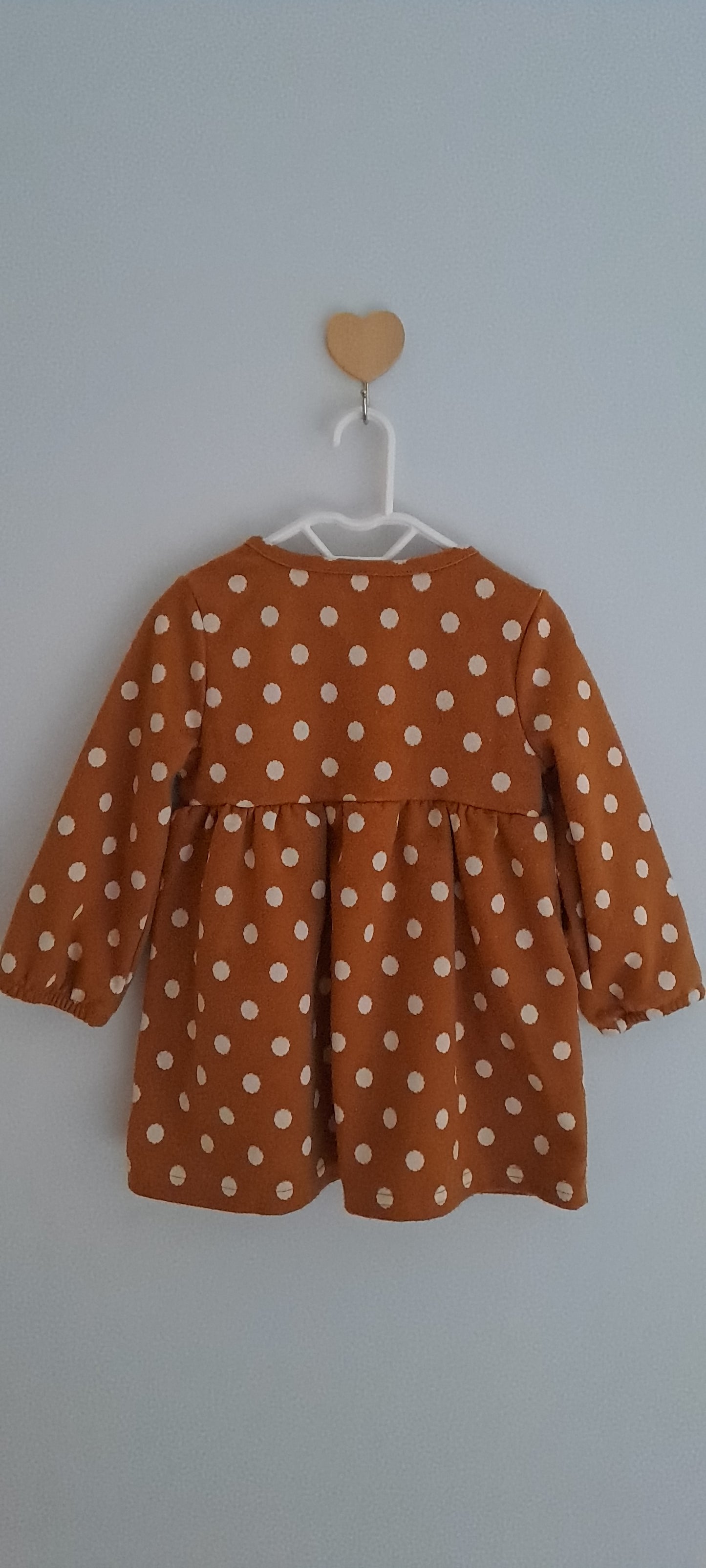 Ackermans Toddler Girls Polka Dot Pocket Dress 12-18 Months