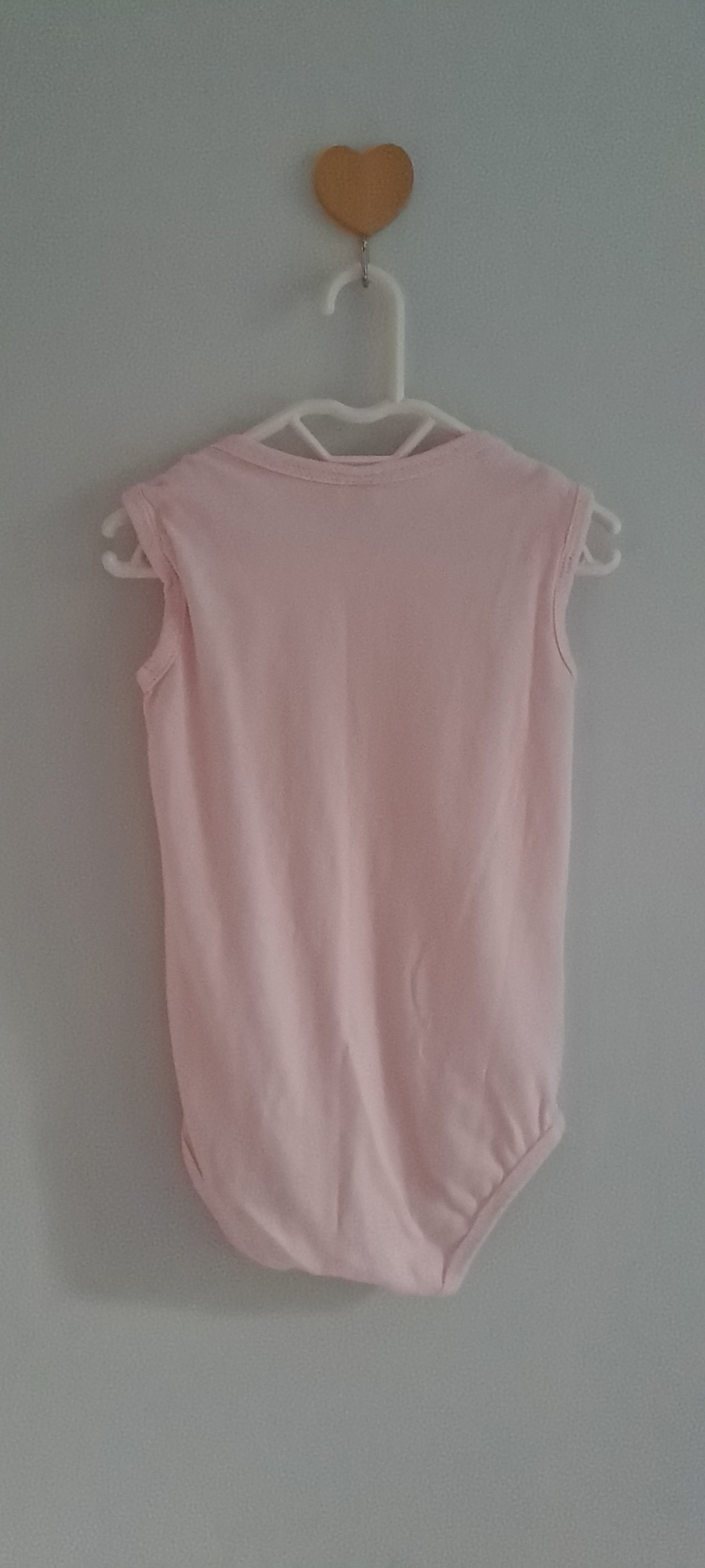 Tiny Tots Plain Light Pink Sleeveless Bodysuit 12-18 Months