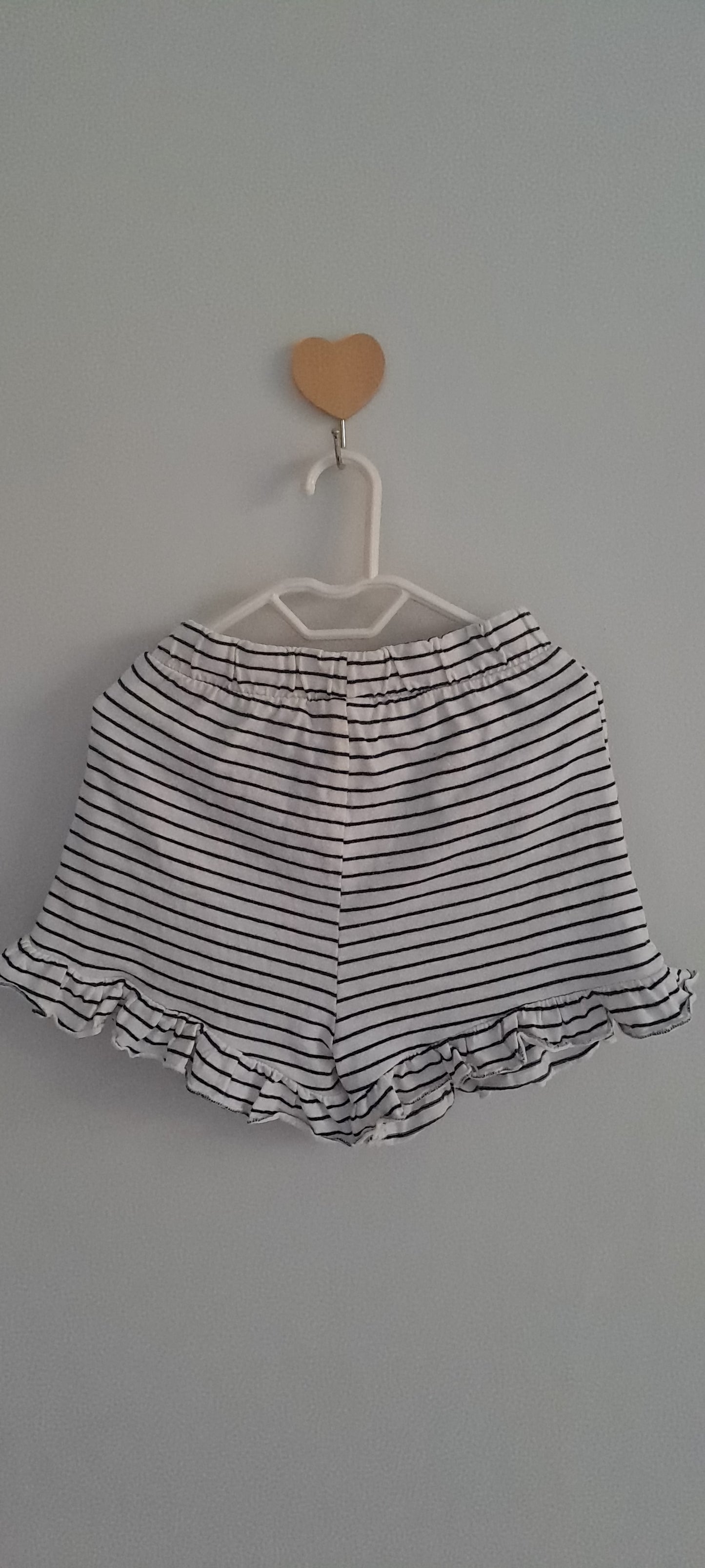Next Baby Girl Striped Llama & Sloth Top & Ruffle Shorts Set 18-24 Months