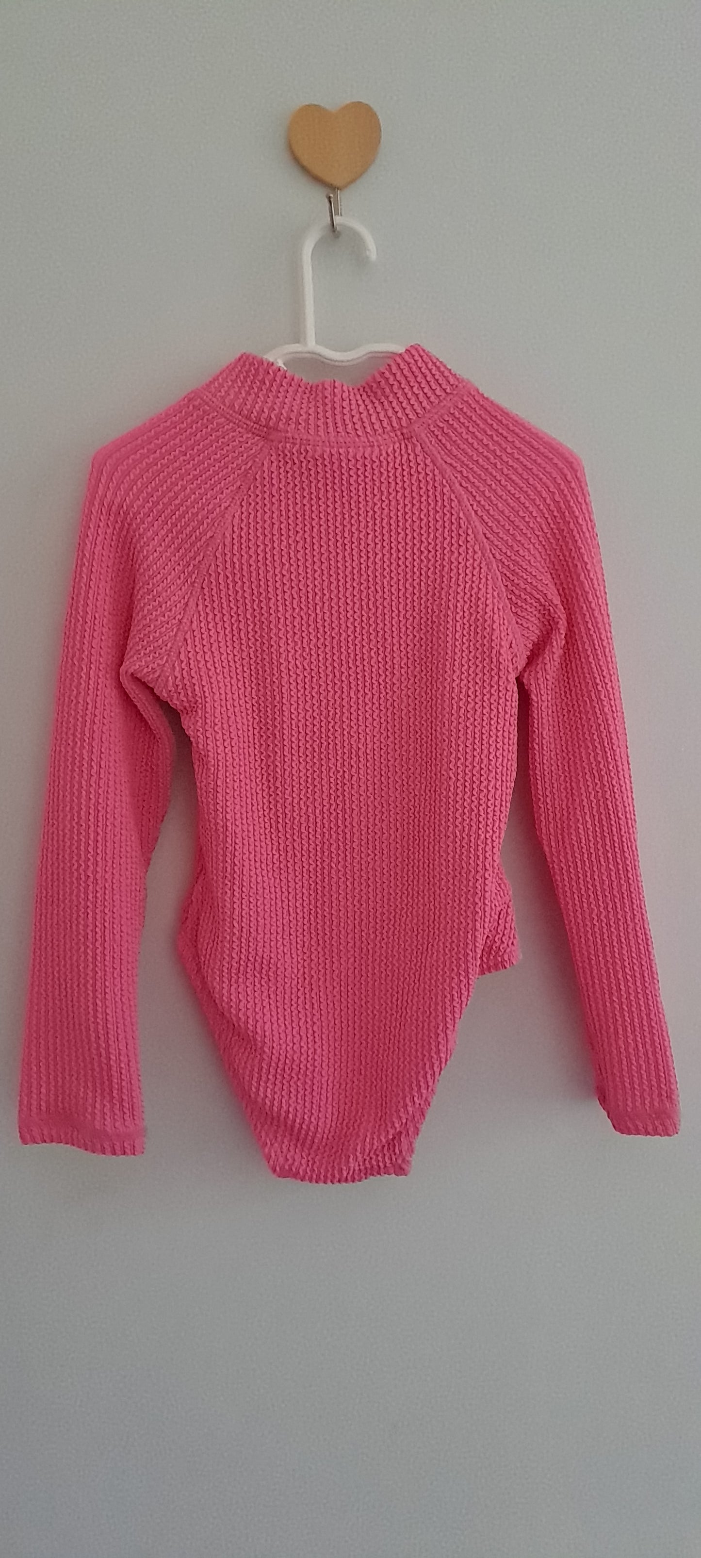 Cotton On Kids Girls' Lydia Ribbed Long Sleeve One-Piece Swimsuit 2-3 Years