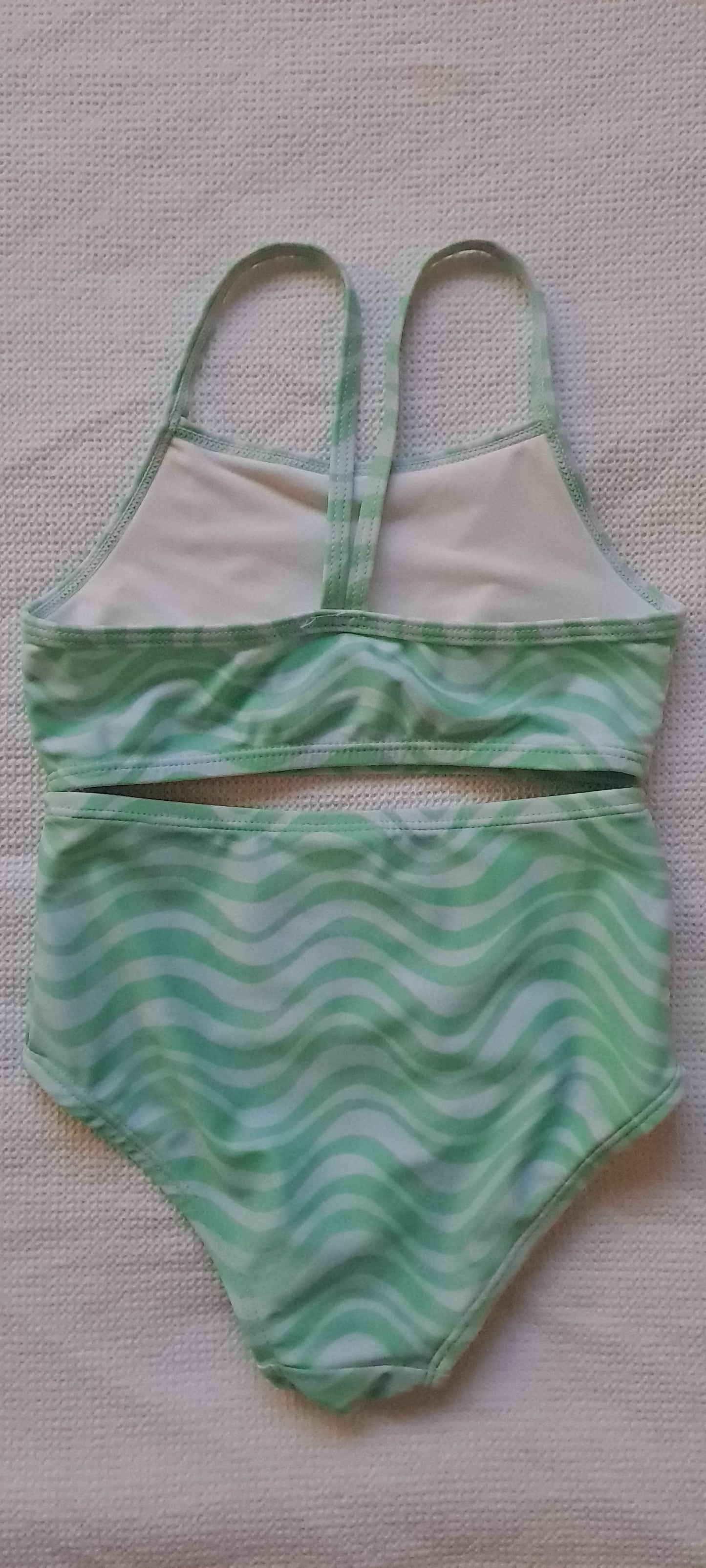 Cotton On Kids Girls' High Waisted Green Swirl Bikini Set 3-4 Years