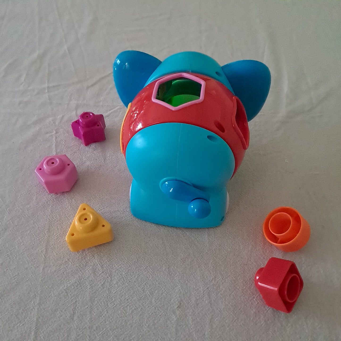 Infantino / B Kids Jumbo Elephant Shape Sorter Educational Toy 0-12 Months