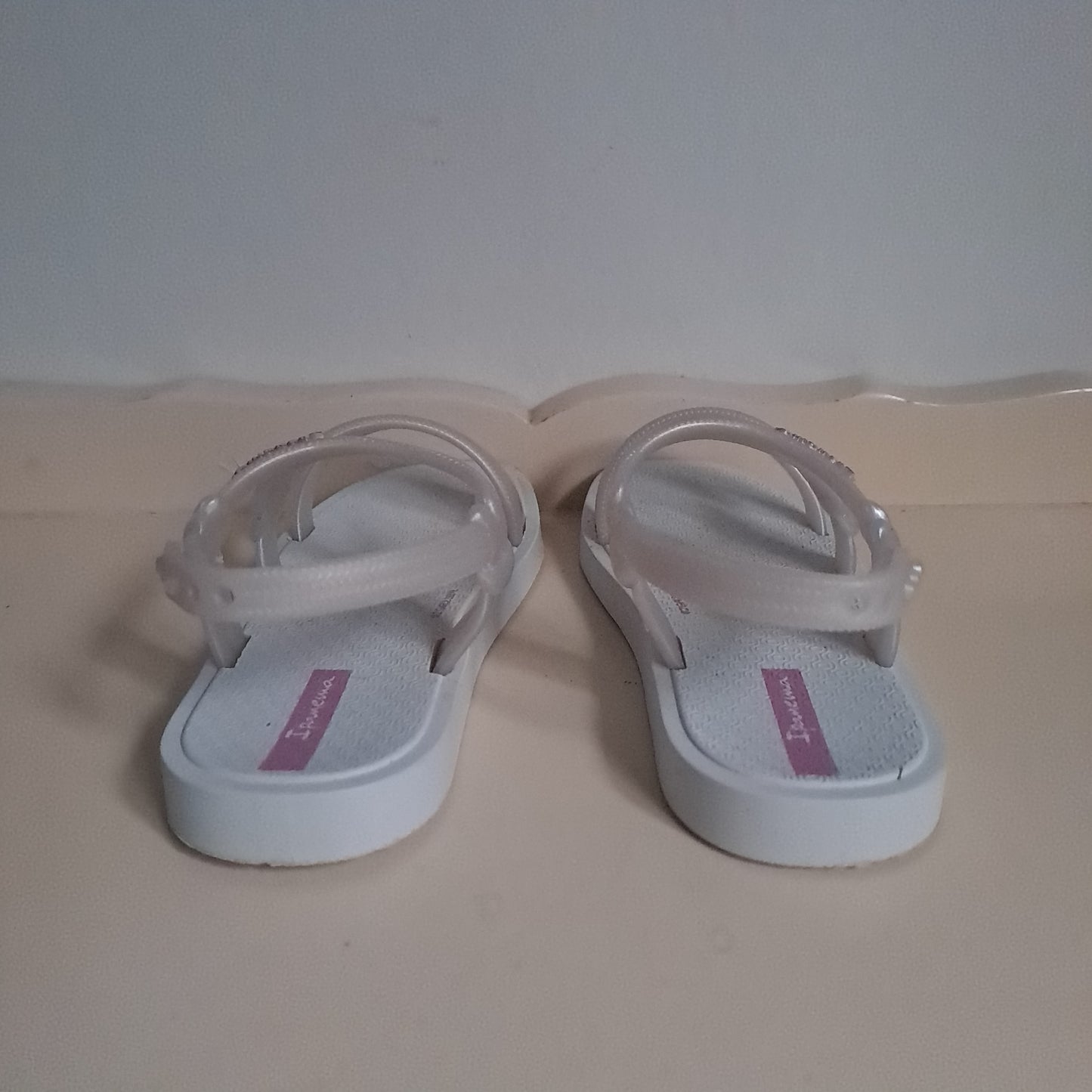 Ipanema Kids White & Translucent Silver Strappy Water Sandals EU 25/26 (UK/SA 8-8.5)