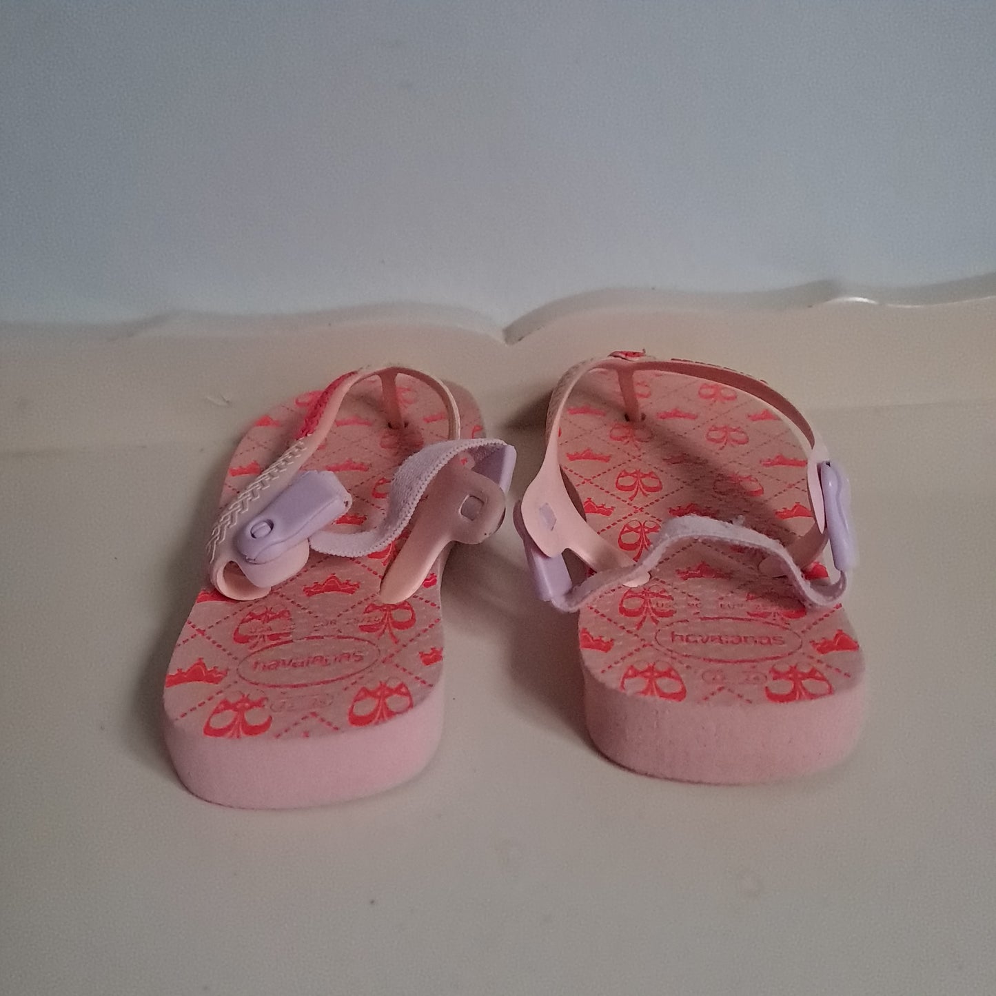 Havaianas Baby Ballet Slippers Pink Slingback Flip-Flops EU 23/24 (UK/SA 6-7)