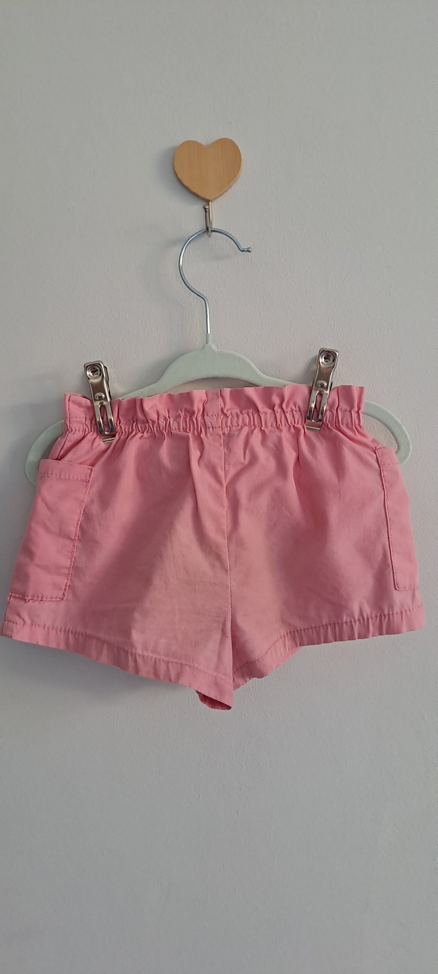 Real Kids Toddler Paperbag Utility Shorts with Pockets Rose Pink 1-2 Years