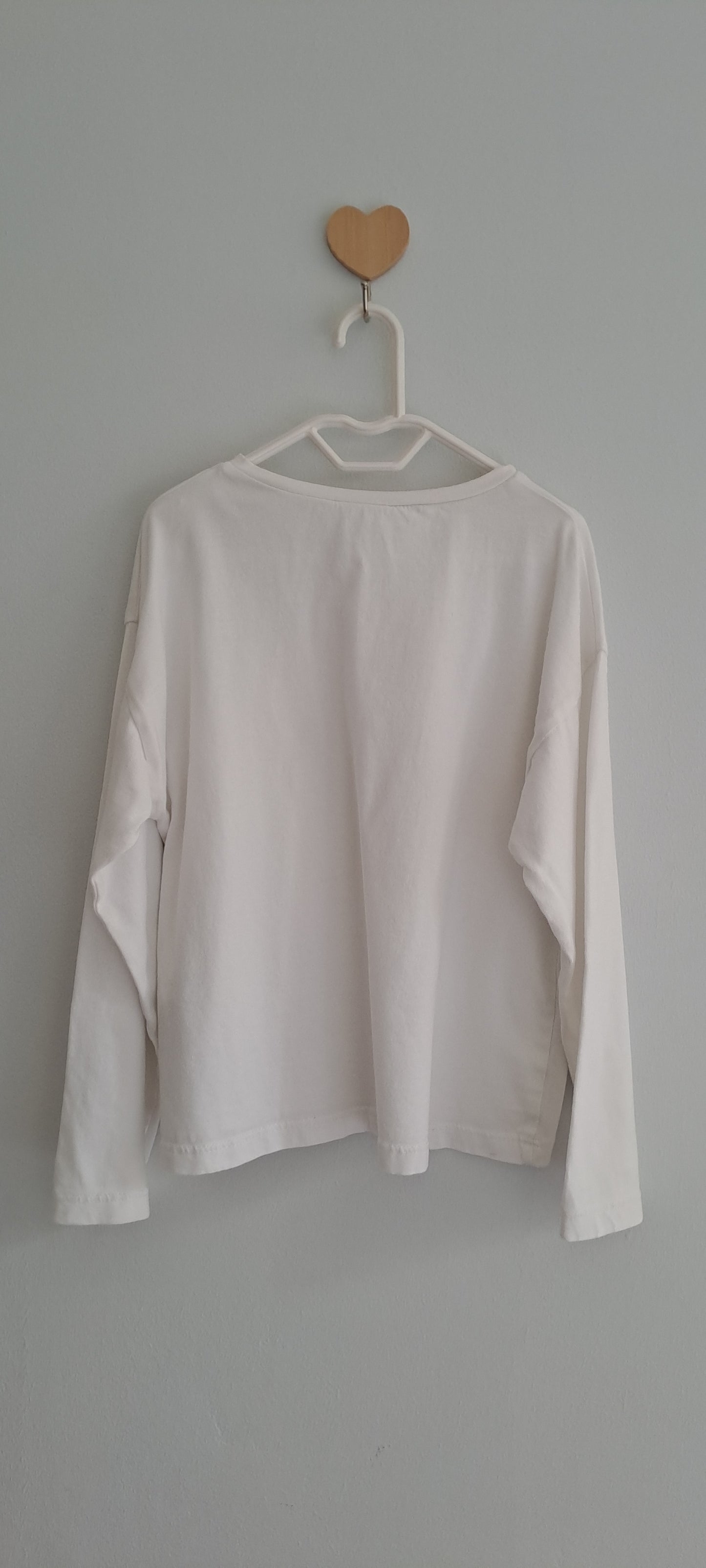 Zara Kids Girls Squirrel "Stay Wonderful" Graphic Sweatshirt Off-White 4-5 Years