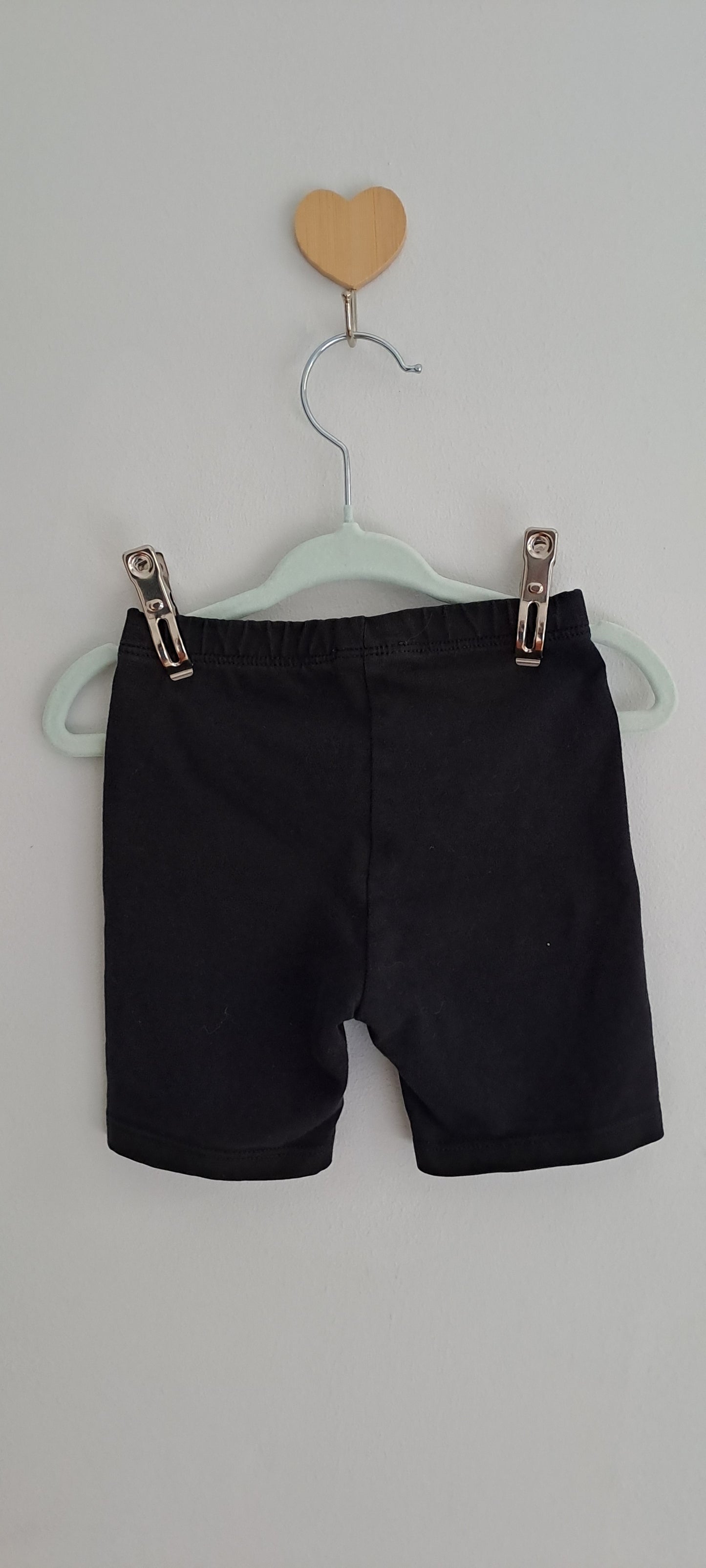 United Colors of Benetton Toddler Plain Cycling Shorts Black 12-18 Months