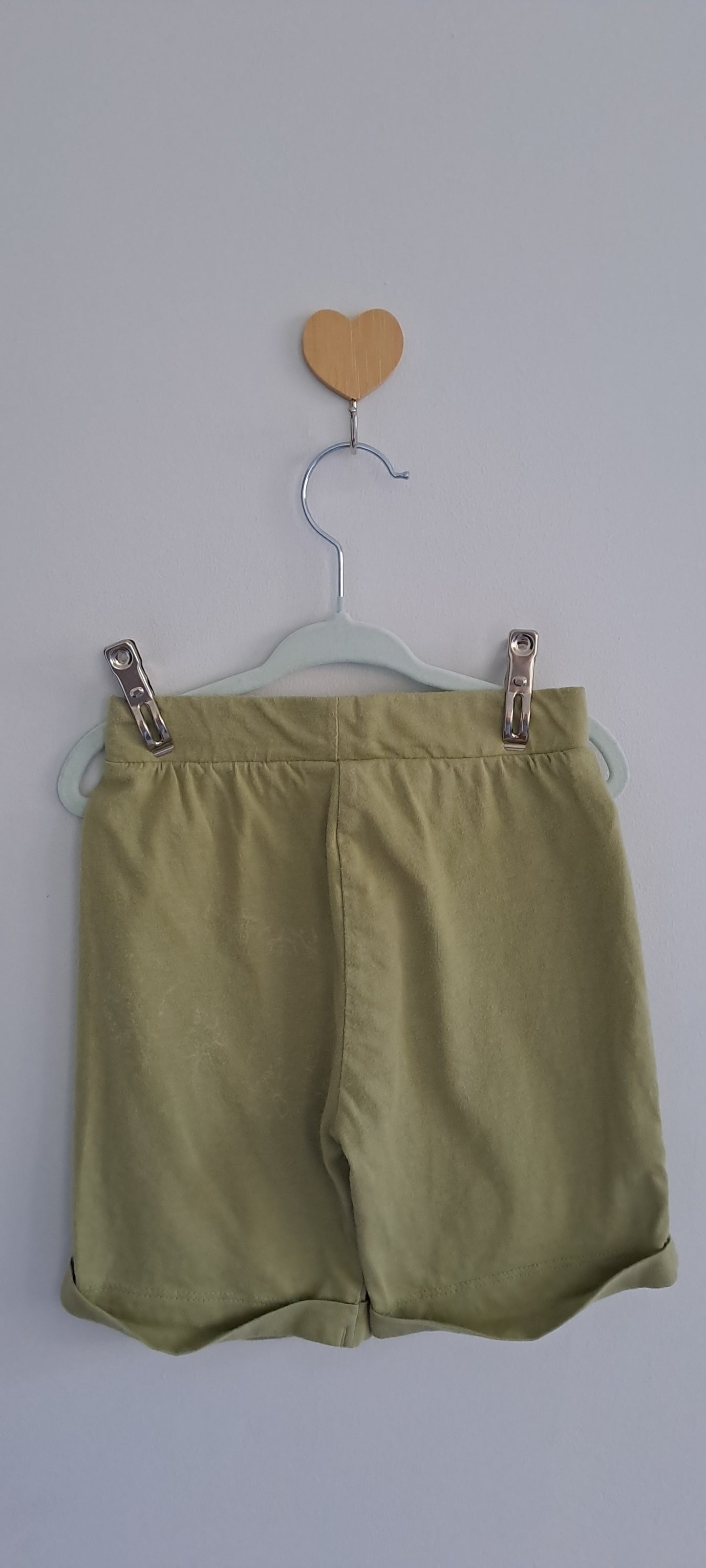 Woolworths Wooliesbabes Olive Green "I'm Totally Wild" Drawstring Shorts 12-18 Months