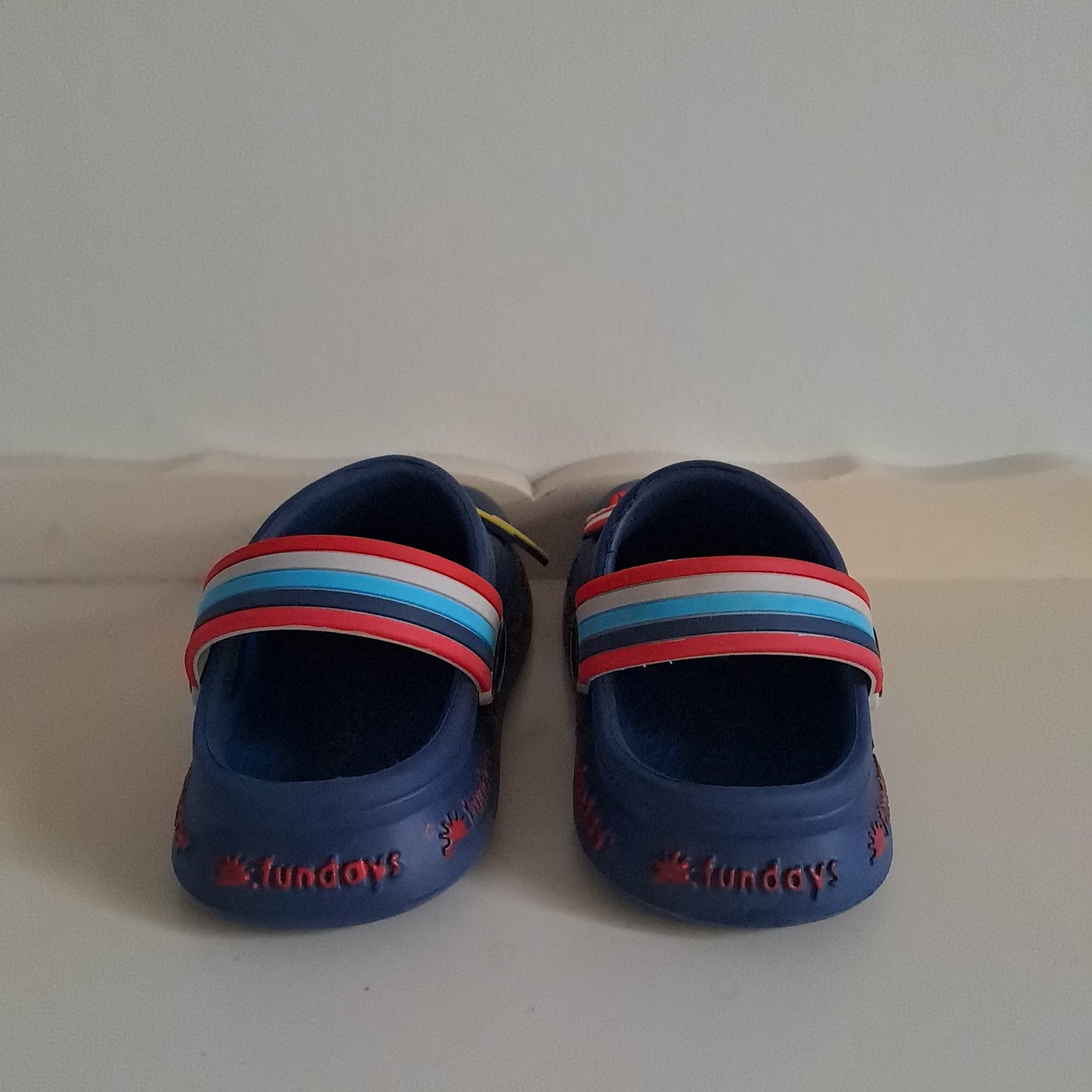 Toddler Boys Fundays Multi-Charm Blue Clog Sandals UK/SA 7