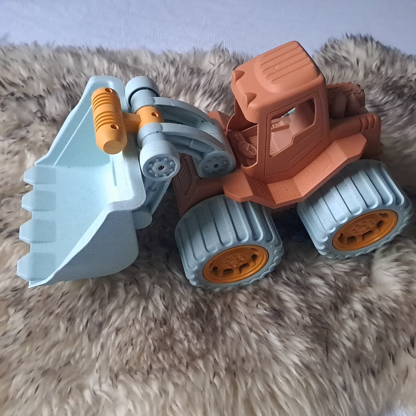 Eco-Friendly Wheat Straw Beach Construction Front Loader Toy Truck