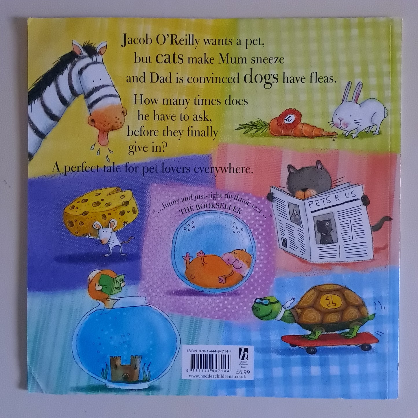 Jacob O'Reilly Wants a Pet – Lynne Rickards & Lee Wildish (Paperback Picture Book)