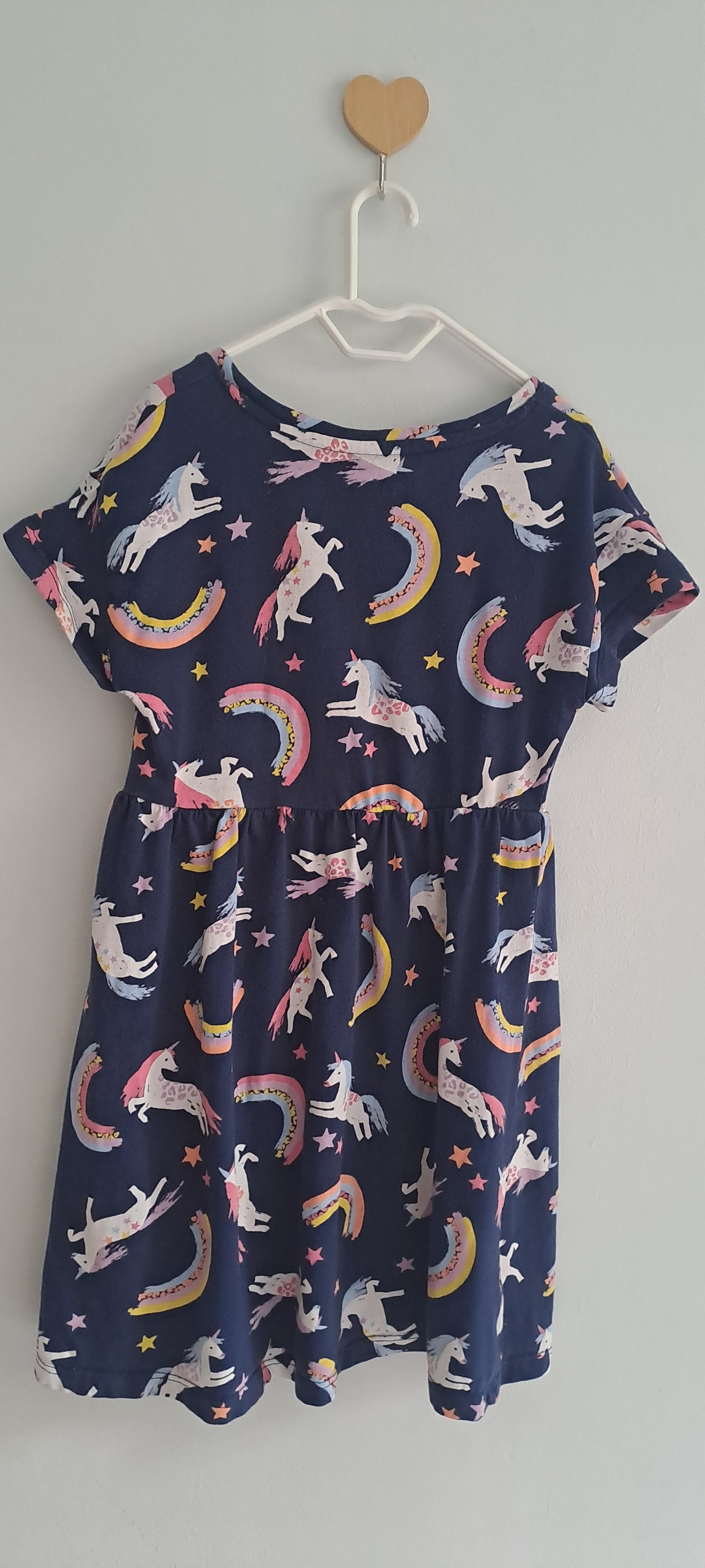Mountain Warehouse Girls Navy Rainbow Unicorn Dress 3-4 Years