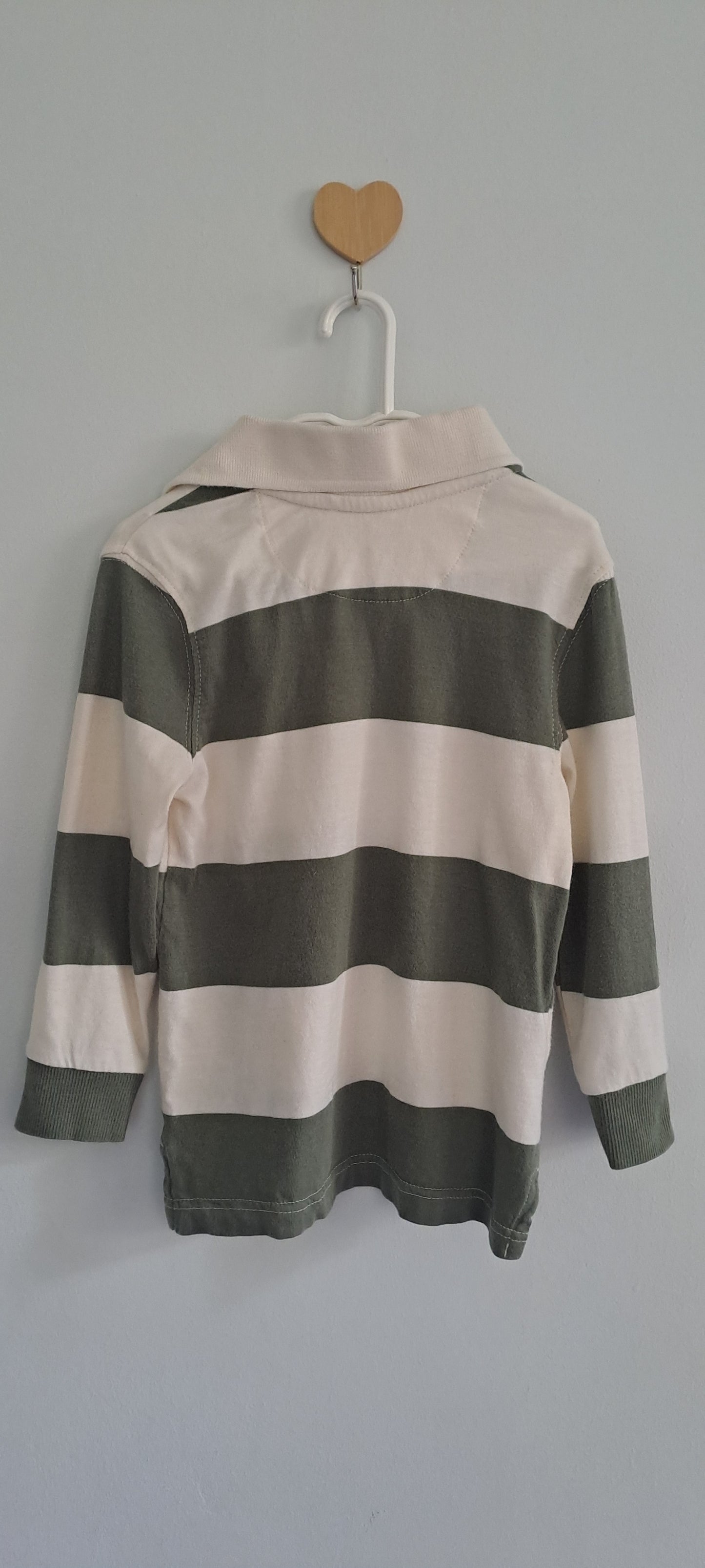 Woolworths Wooliesbabes Striped Long-Sleeve Rugby Polo Shirt 18-24 Months
