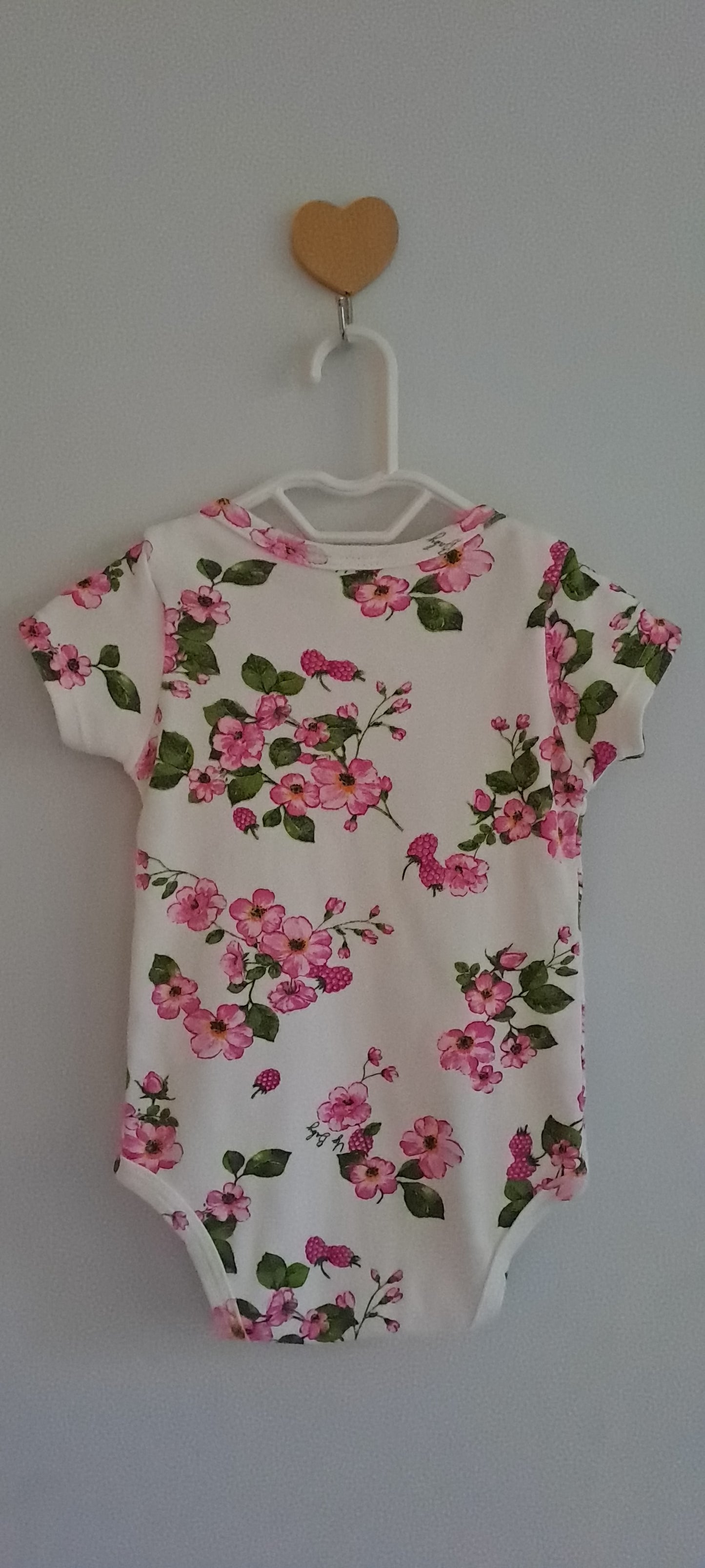 Up Baby Essentials Floral Short Sleeve Bodysuit 6-9 Months