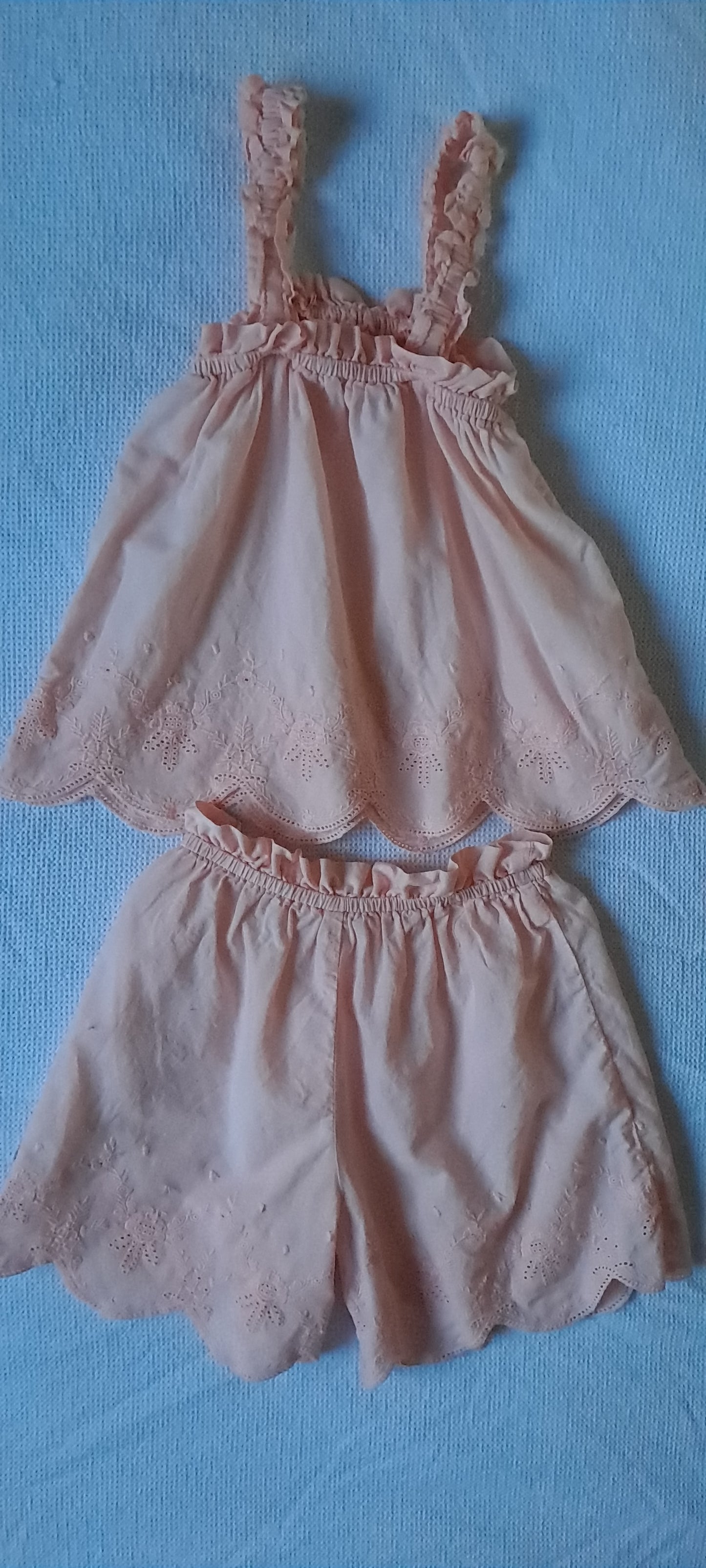 Woolworths Baby Girls 100% Cotton Broderie Anglaise Cami & Shorts Set 12-18 Months