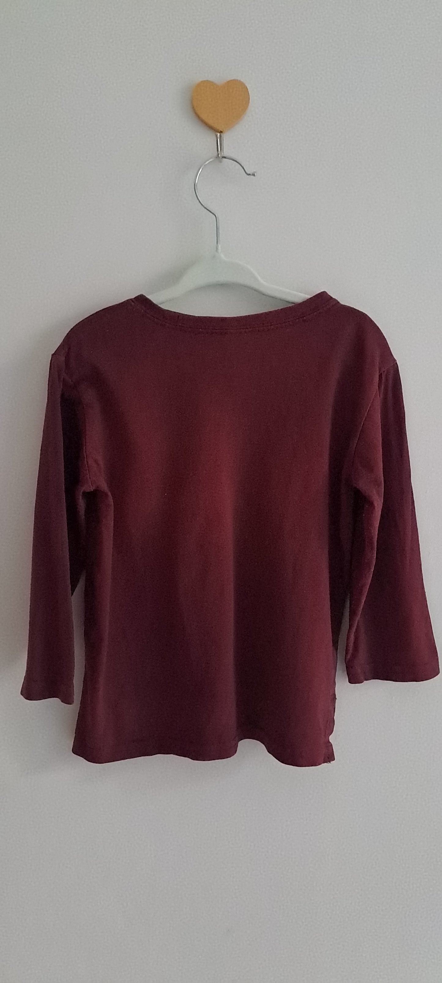 Ackermans Boys Maroon Pocket Long Sleeve Cotton Tee 18-24 Months